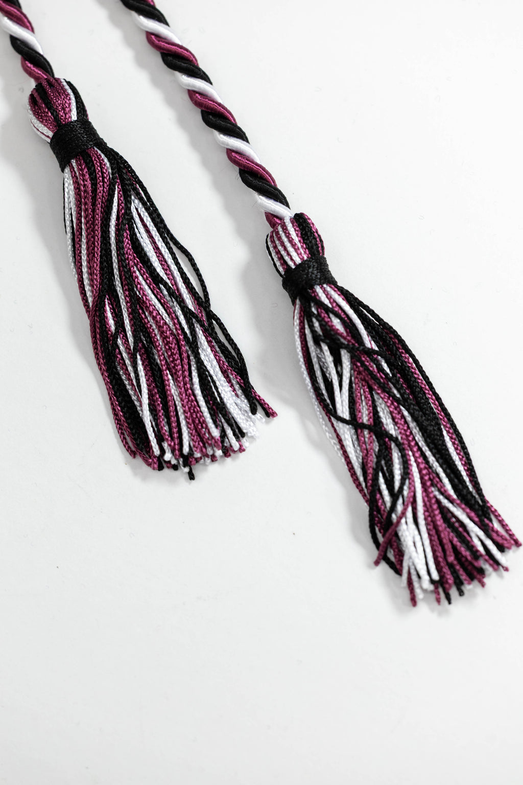 BLACK, BURGUNDY, WHITE GRADUATION CORD, HONOR CORD