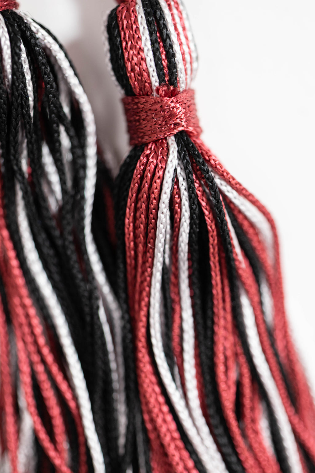 BLACK, CARDINAL, SILVER GRADUATION CORD, HONOR CORD