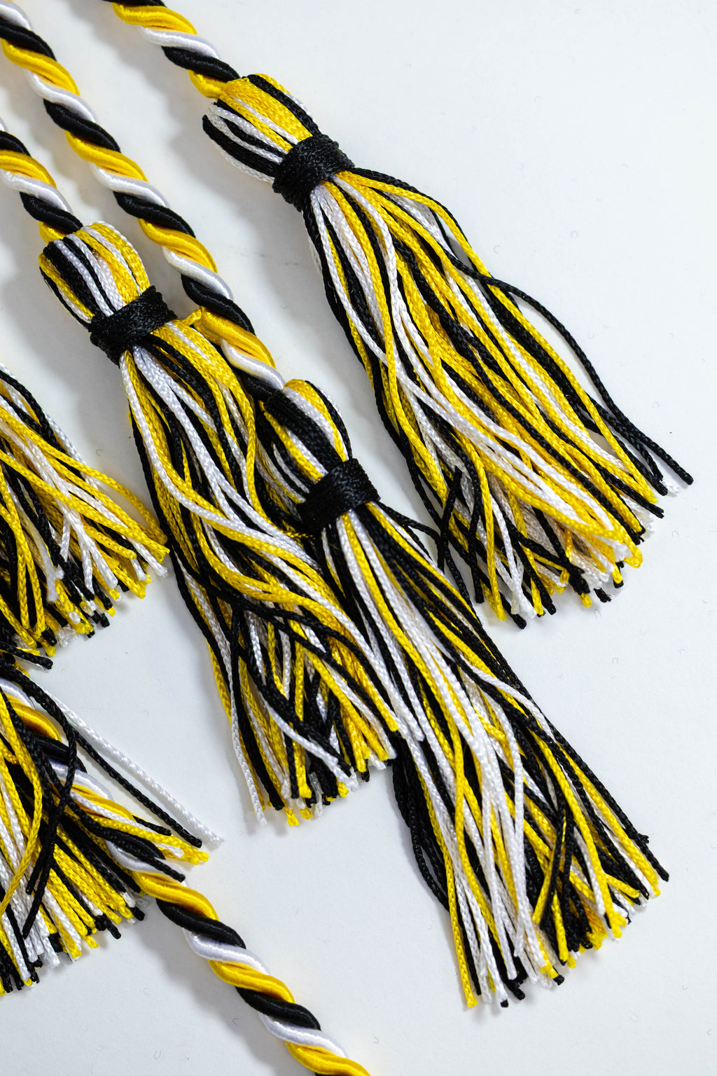 BLACK, GOLD, WHITE GRADUATION CORD, HONOR CORD