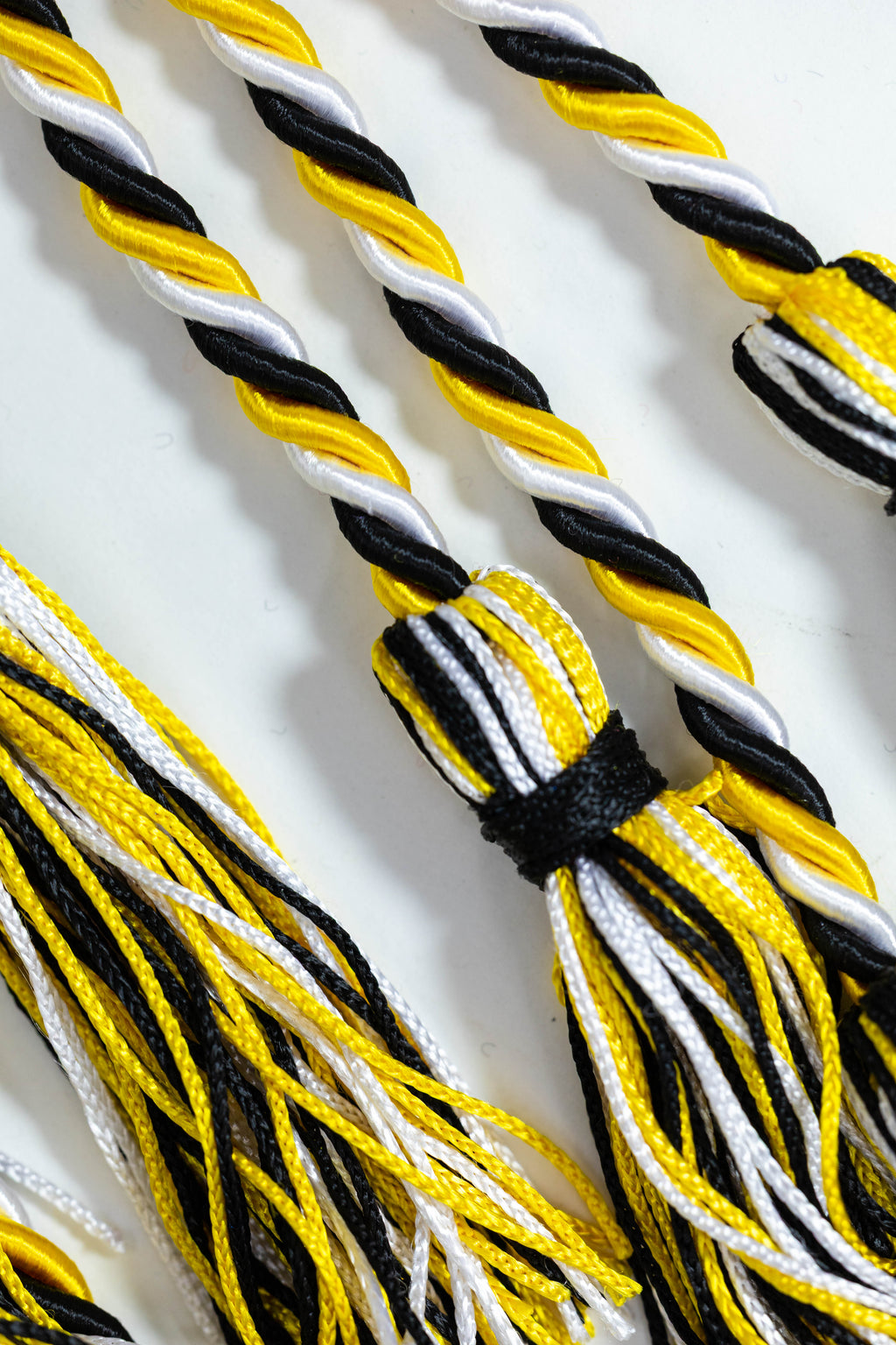 BLACK, GOLD, WHITE GRADUATION CORD, HONOR CORD