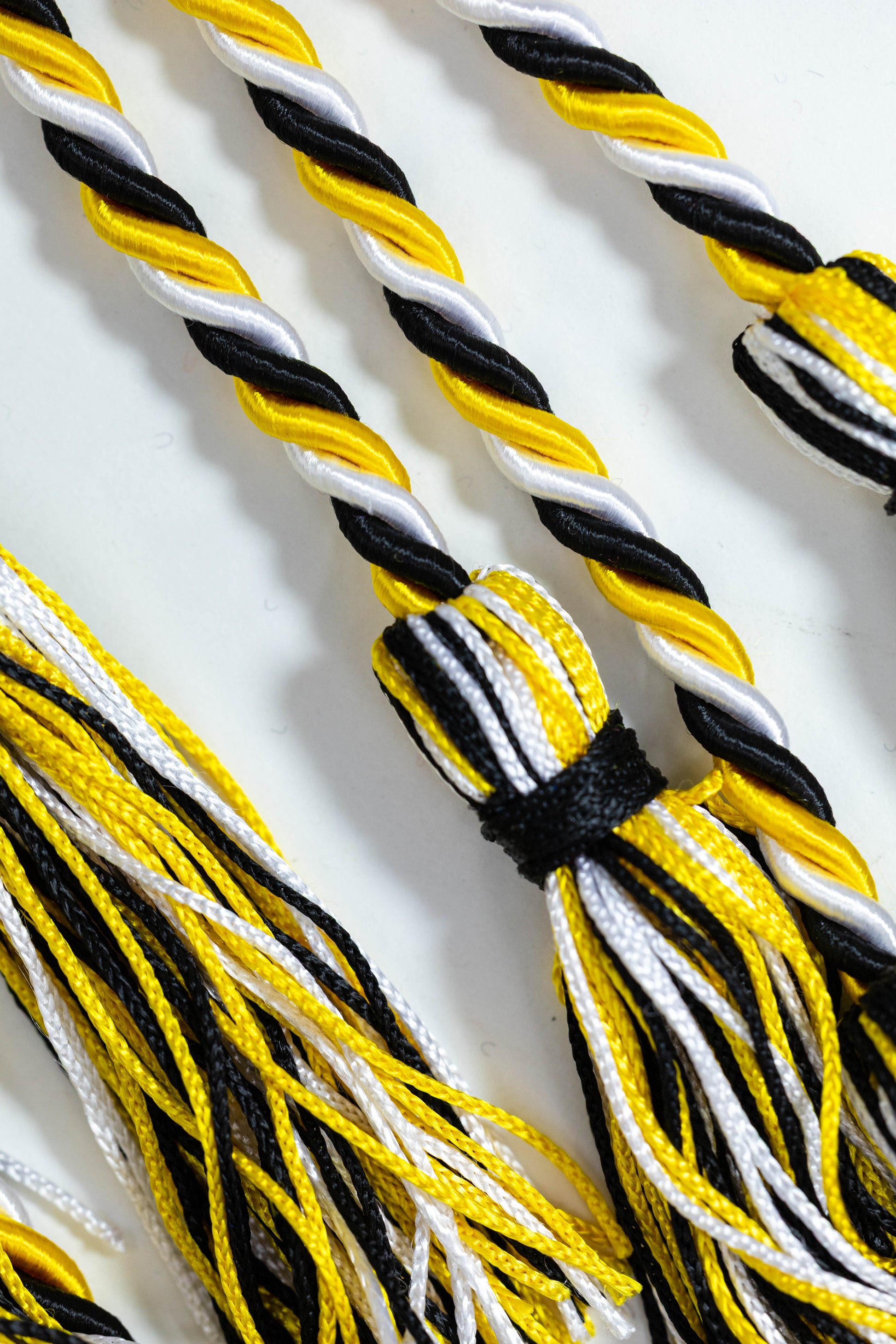 BLACK, GOLD, WHITE GRADUATION CORD, HONOR CORD