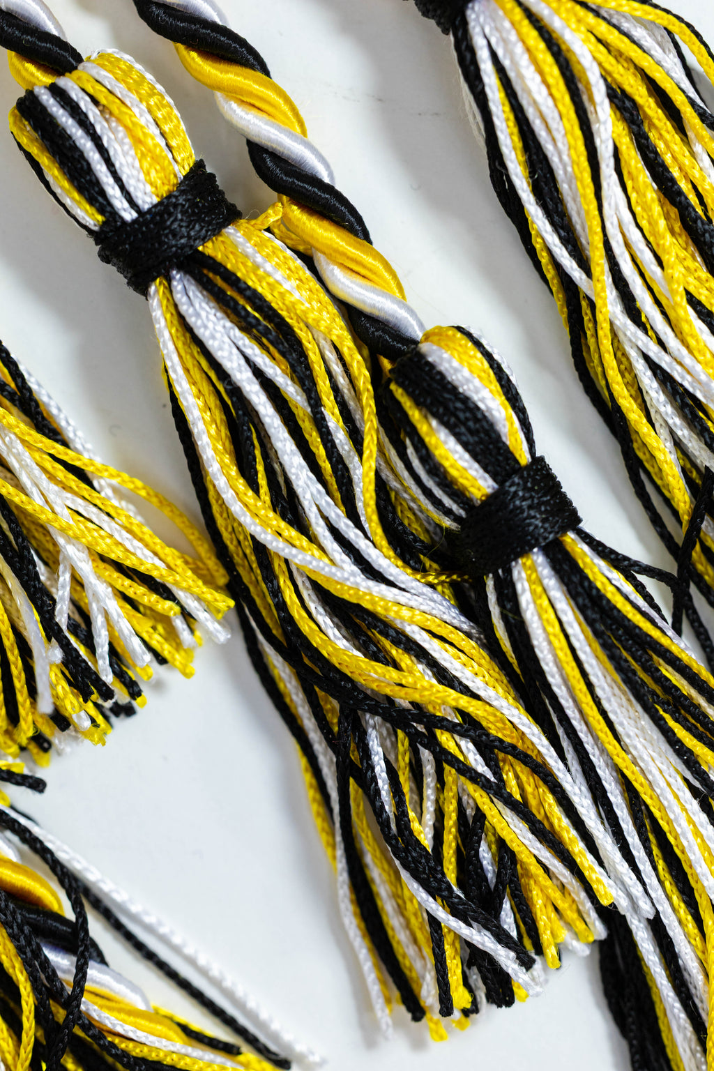 BLACK, GOLD, WHITE GRADUATION CORD, HONOR CORD