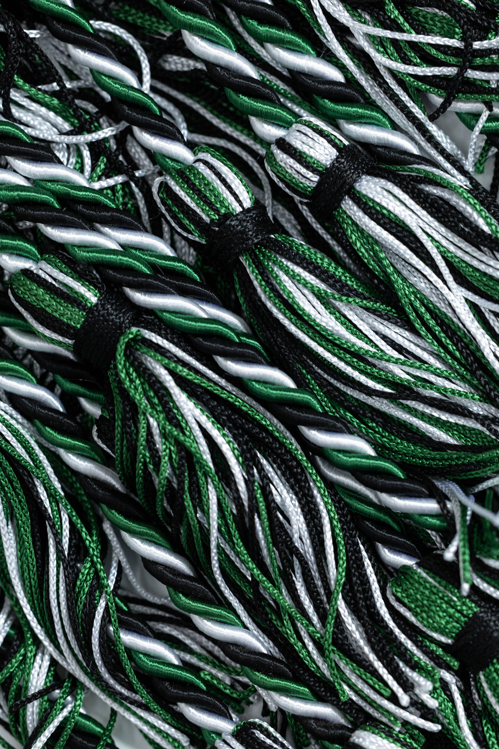 Black, Green, White Graduation Honor Cord