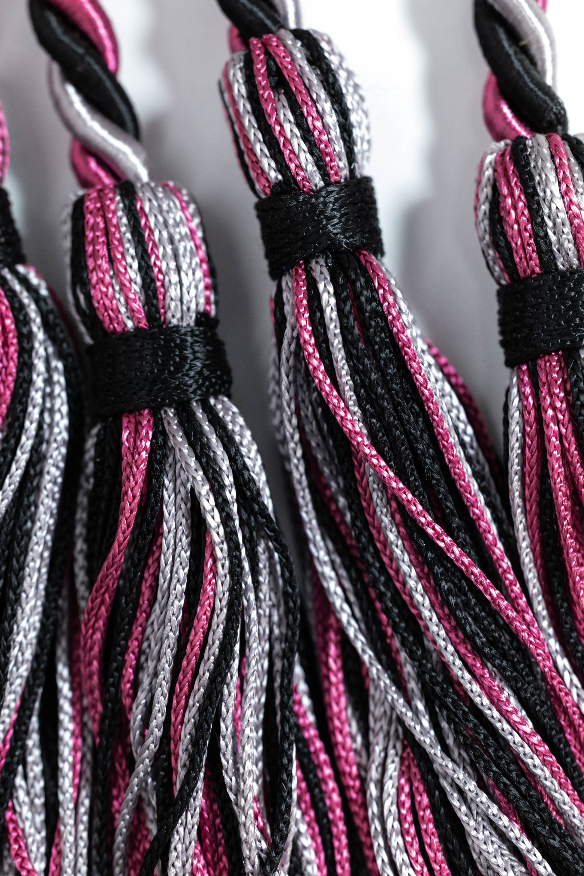 BLACK, MAROON, SILVER GRADUATION CORD, HONOR CORD
