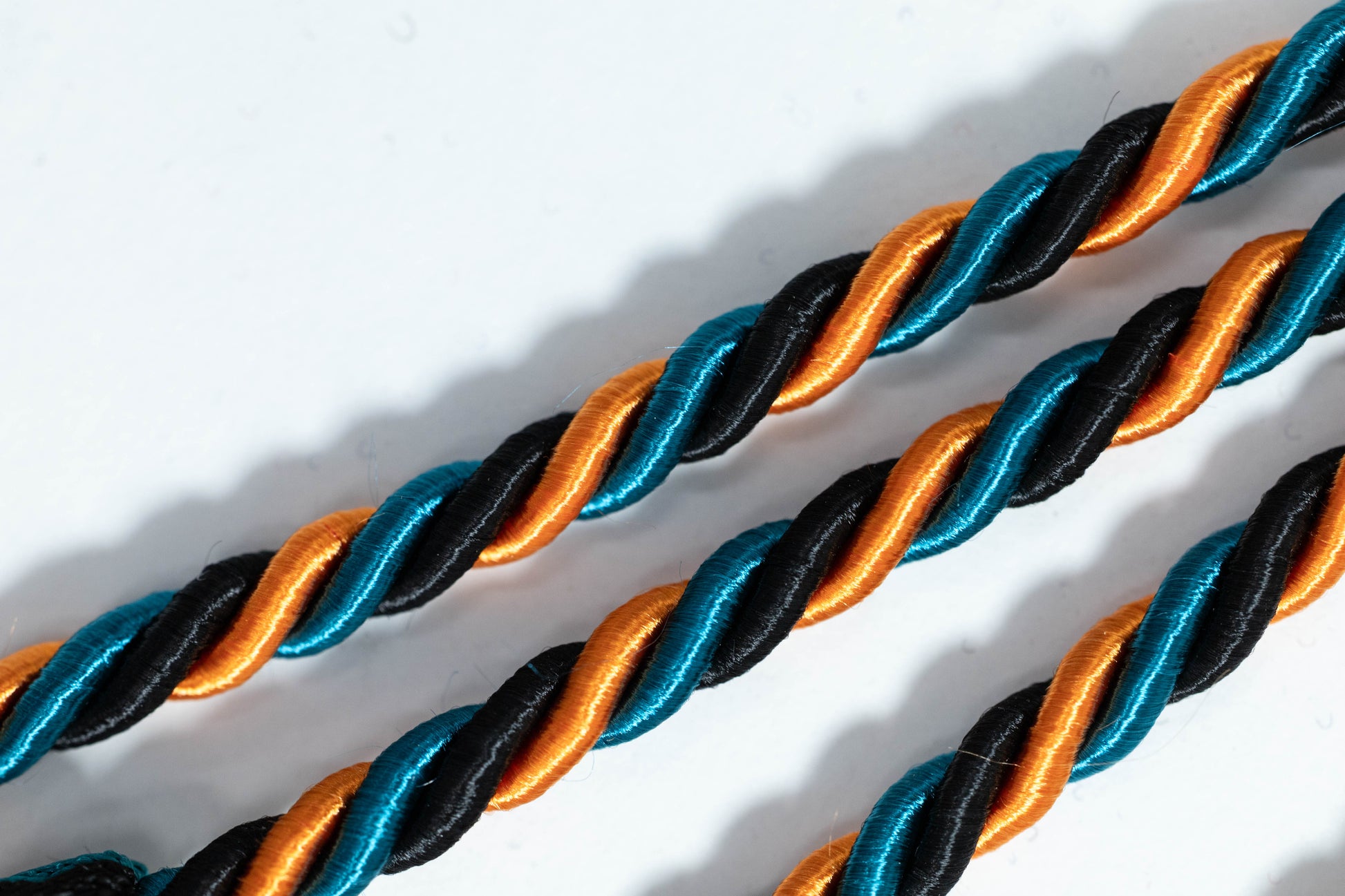 BLACK, ORANGE,TEAL GRADUATION CORD, HONOR CORD