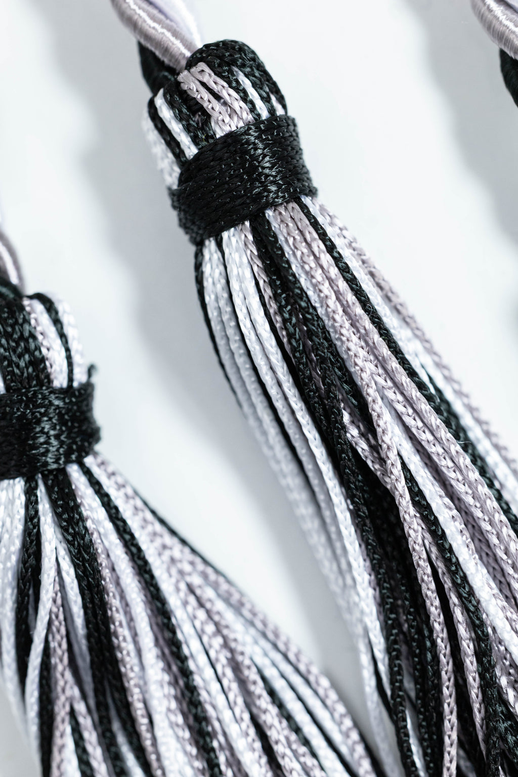 BLACK, PLATINUM, WHITE GRADUATION CORD, HONOR CORD