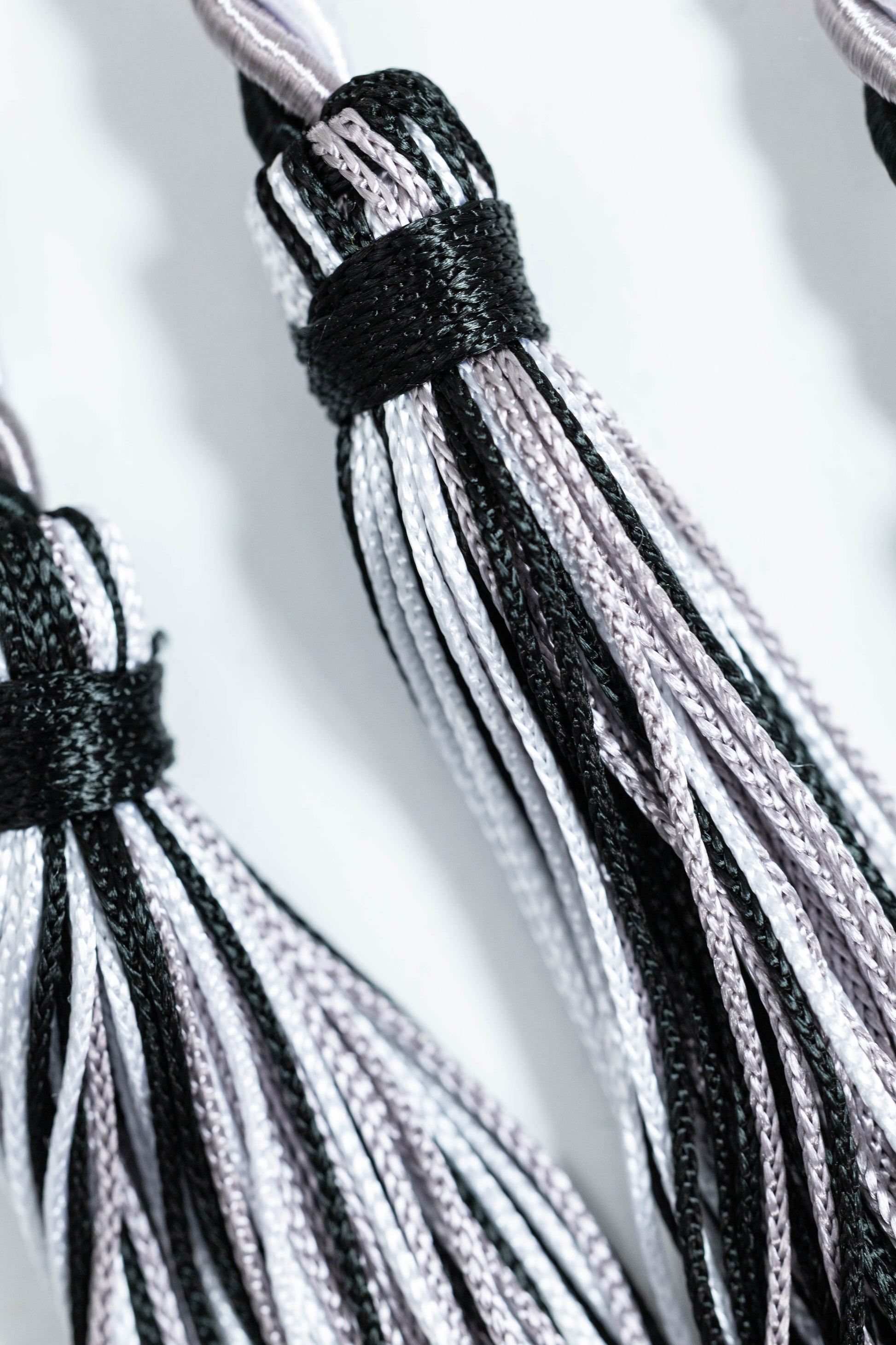 BLACK, PLATINUM, WHITE GRADUATION CORD, HONOR CORD