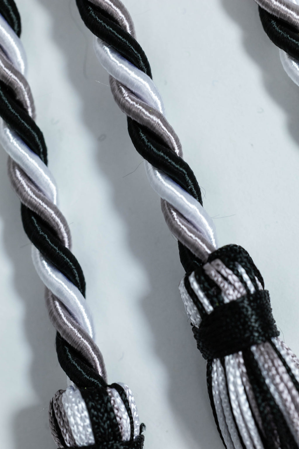 BLACK, PLATINUM, WHITE GRADUATION CORD, HONOR CORD