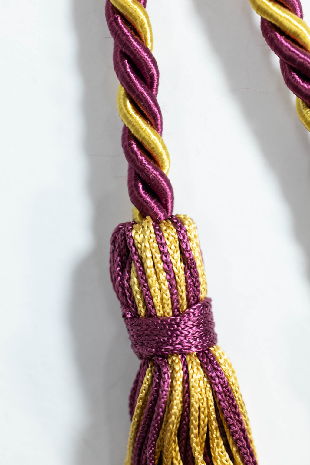 BURGUNDY #3, BURGUNDY, ANTIQUE GOLD GRADUATION CORD, HONOR CORD