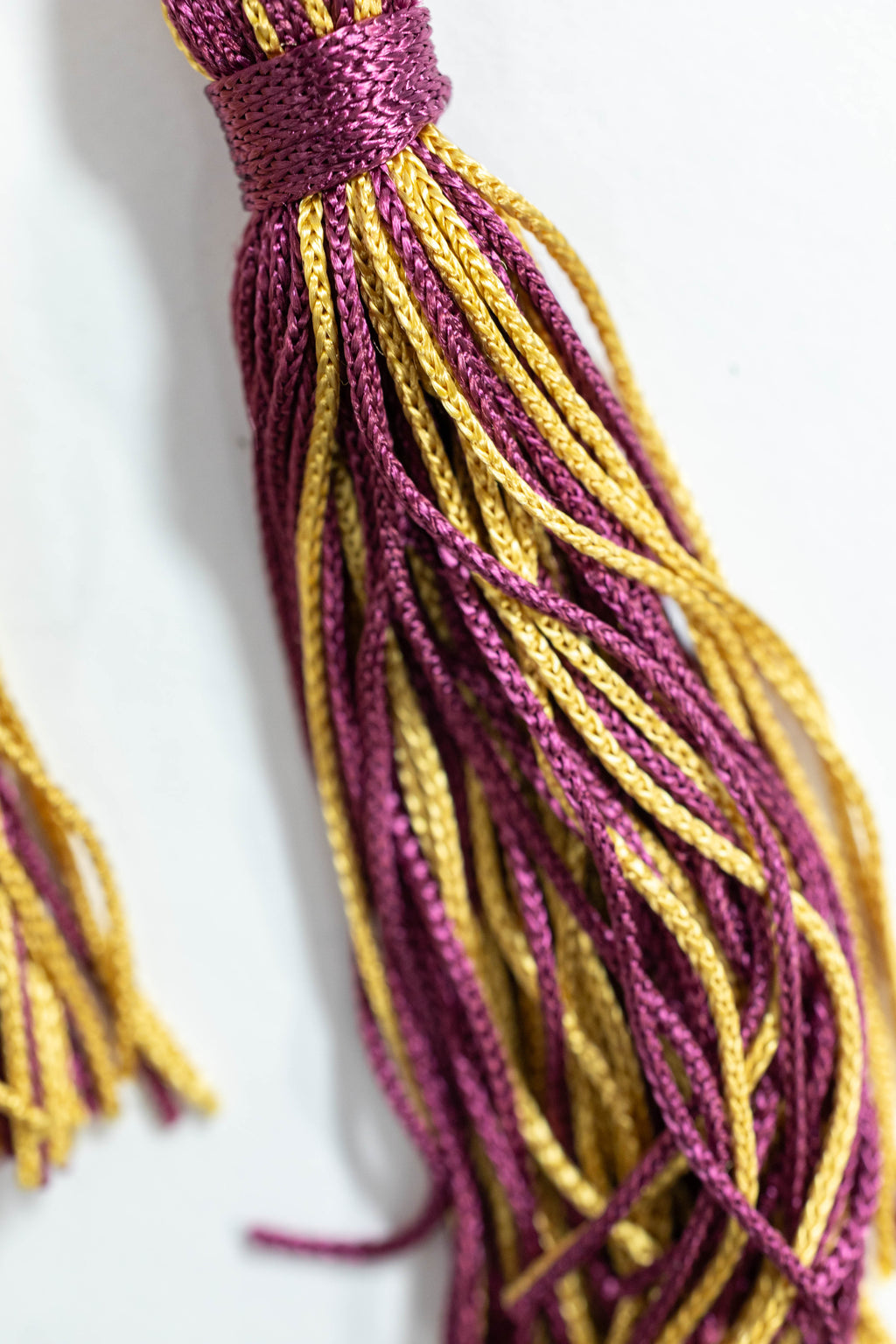 BURGUNDY #3, BURGUNDY, ANTIQUE GOLD GRADUATION CORD, HONOR CORD