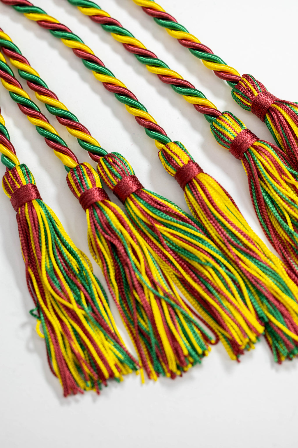 CARDINAL, GOLD, GREEN GRADUATION CORD, HONOR CORD