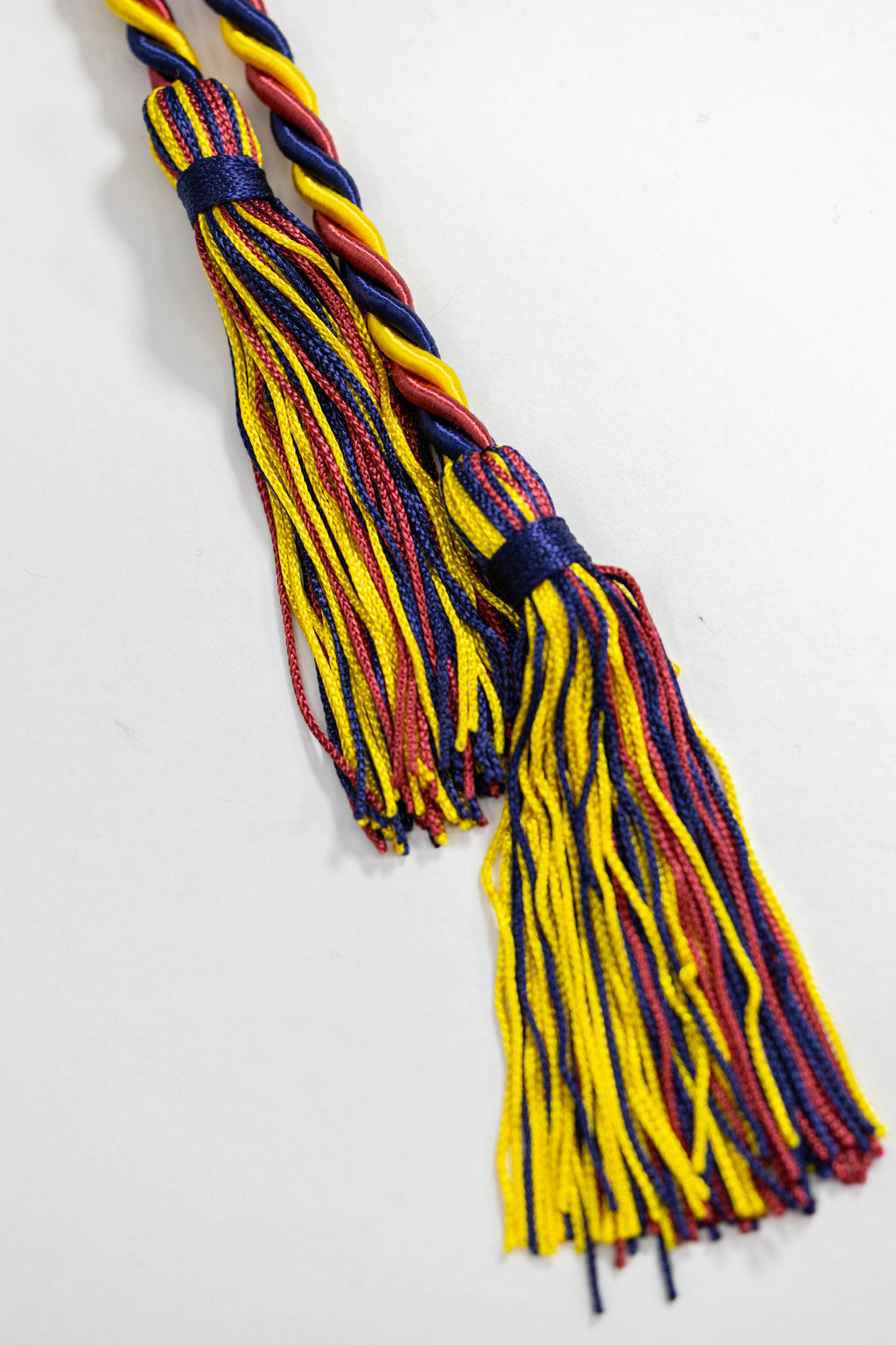 Cardinal, Gold, Navy Graduation cord, Honor Cord