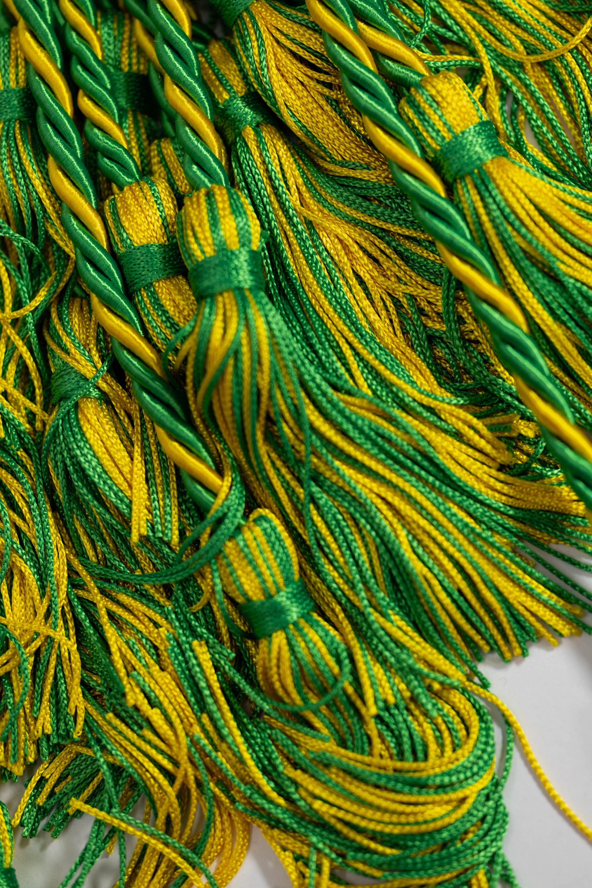 Emerald, Emerald, Gold Graduation cord, Honor Cord