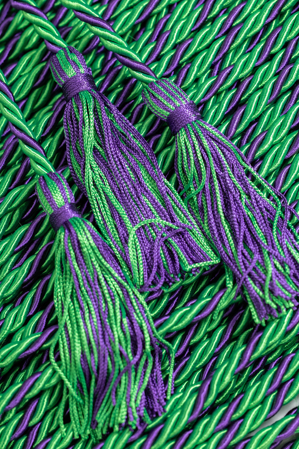 EMERALD, EMERALD, PURPLE GRADUATION CORD, HONOR CORD