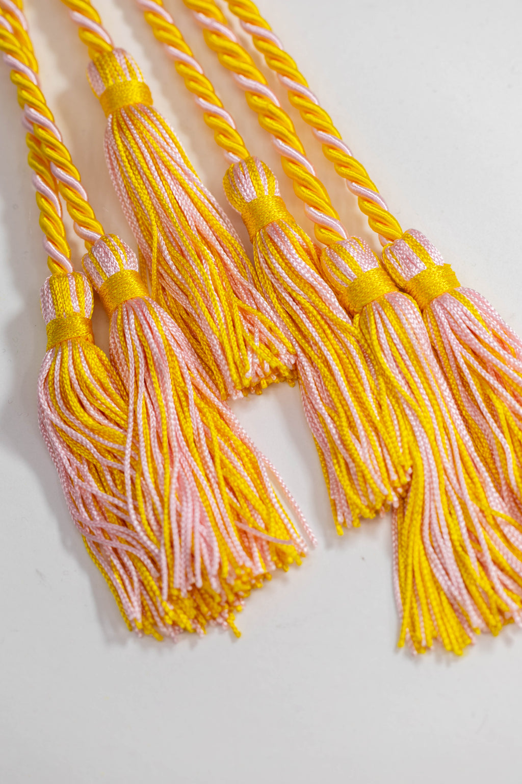 Gold, Gold, Pink Graduation cord, Honor Cord