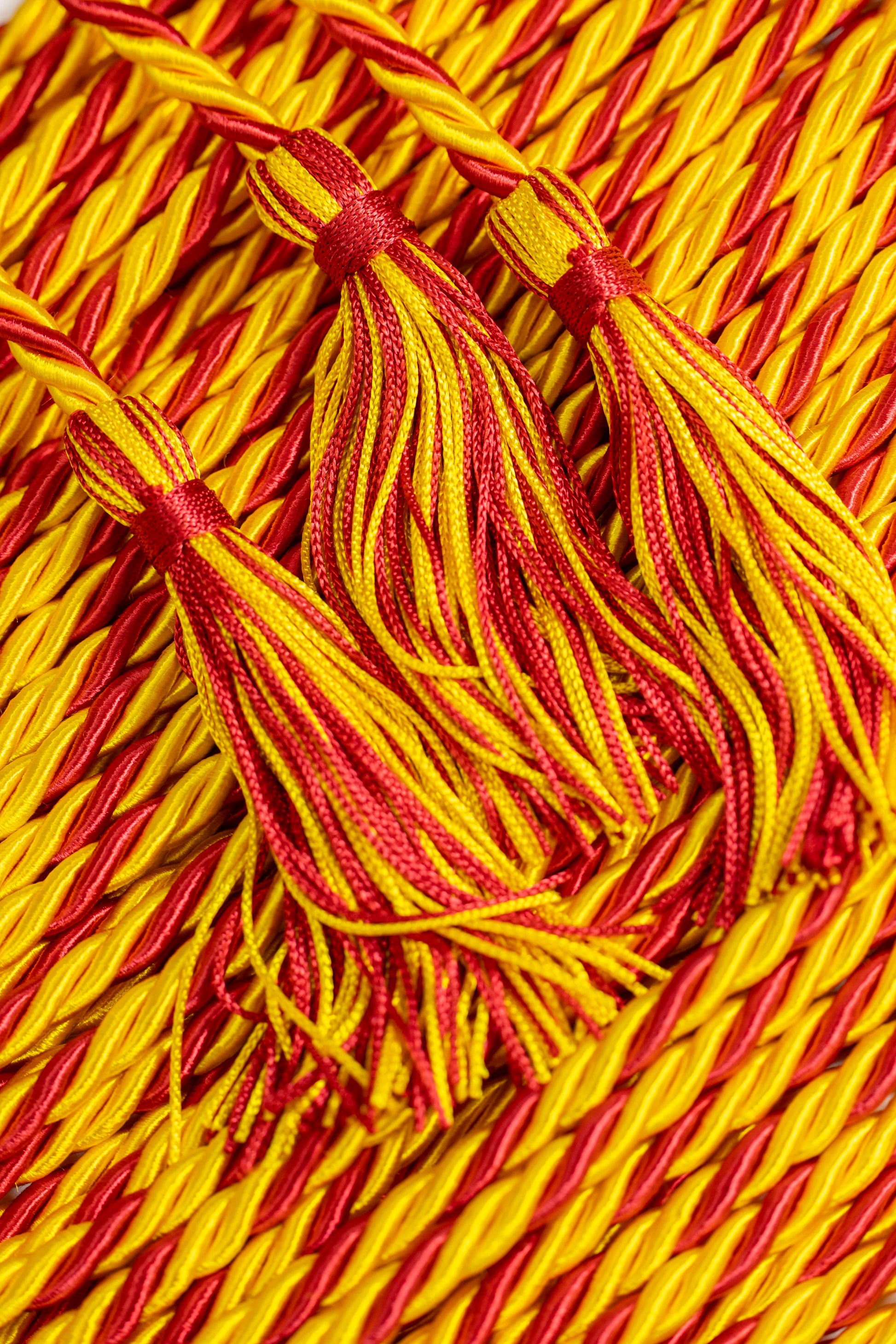 GOLD, GOLD, RED GRADUATION CORD, HONOR CORD