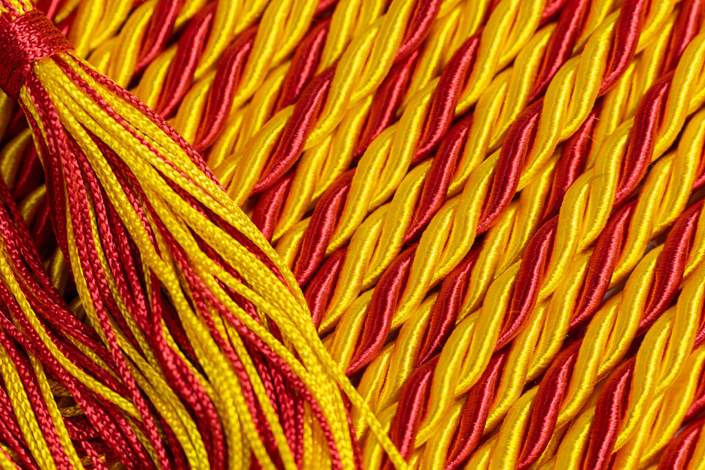 GOLD, GOLD, RED GRADUATION CORD, HONOR CORD