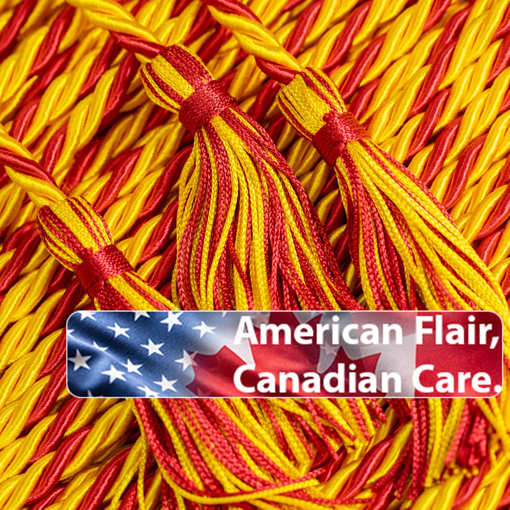 GOLD, GOLD, RED GRADUATION CORD, HONOR CORD