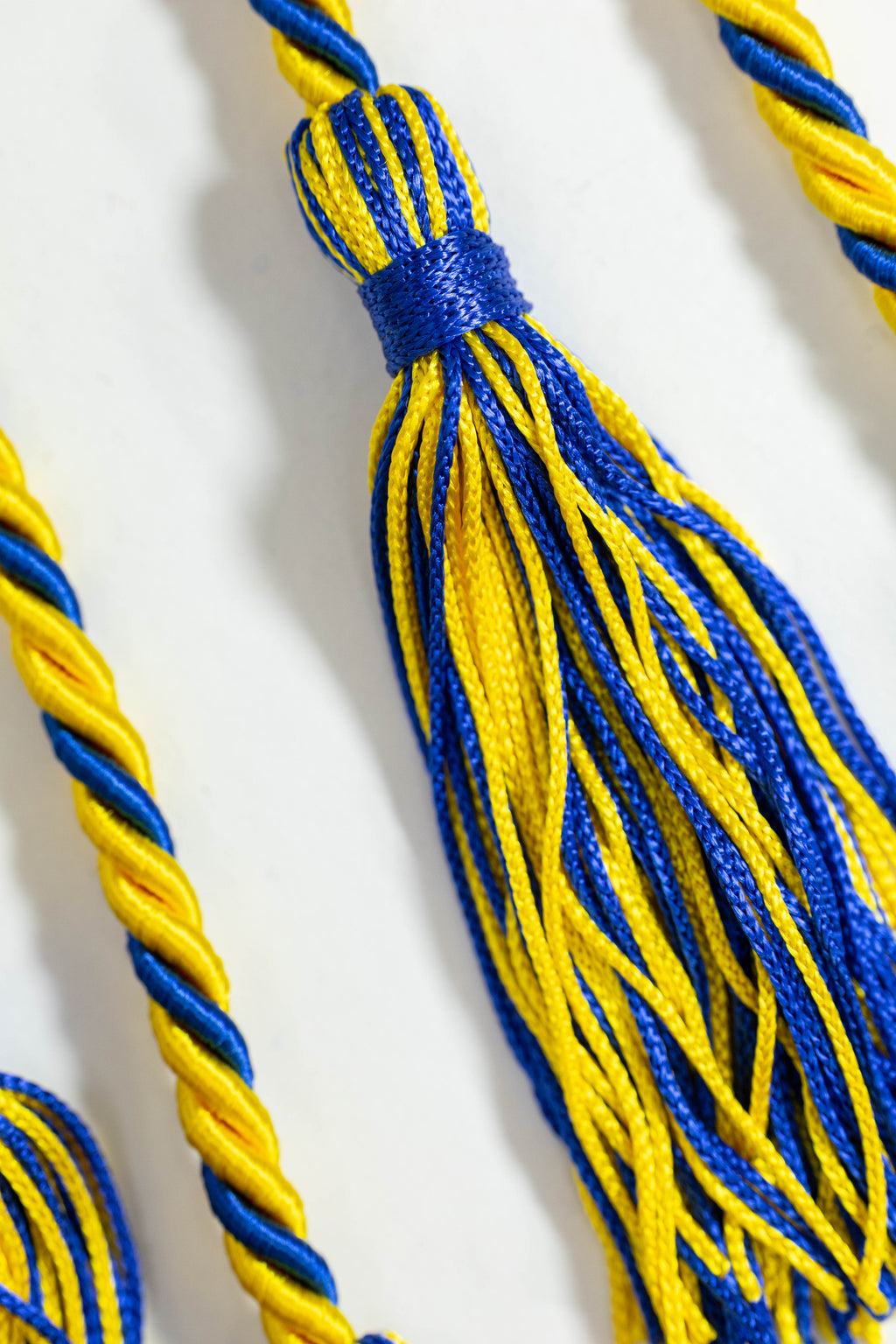 Gold, Gold, Royal Blue Graduation cord, Honor Cord