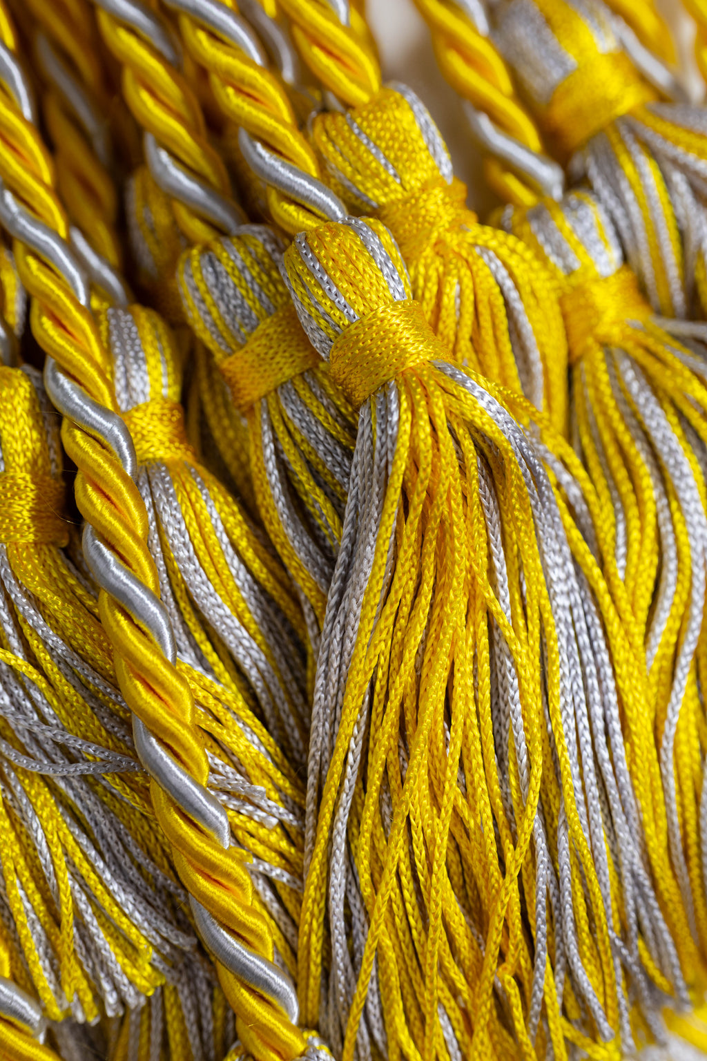 GOLD, GOLD, SILVER GRADUATION CORD, HONOR CORD