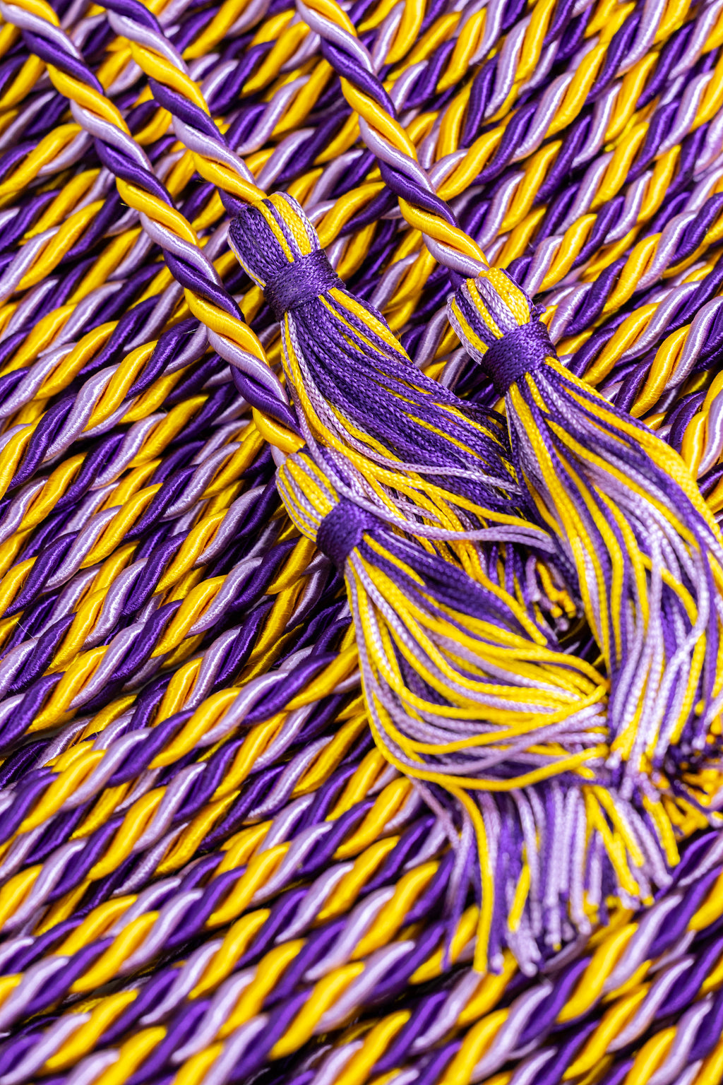 Gold, Lilac, Purple  Graduation Honor Cord