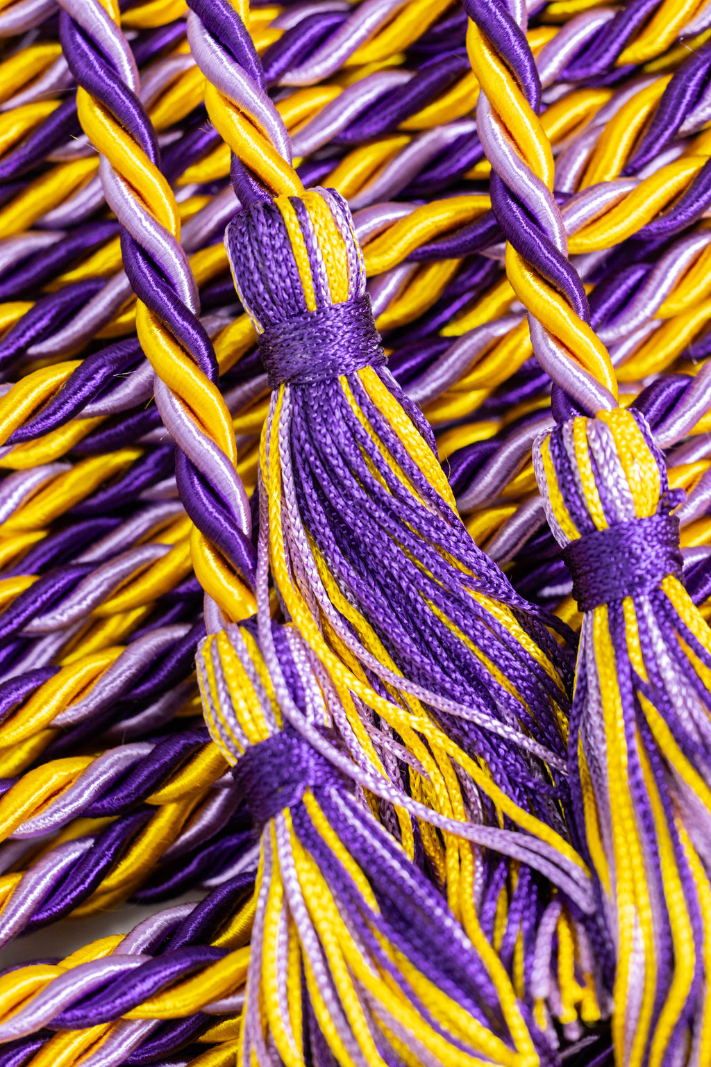 Gold, Lilac, Purple  Graduation Honor Cord