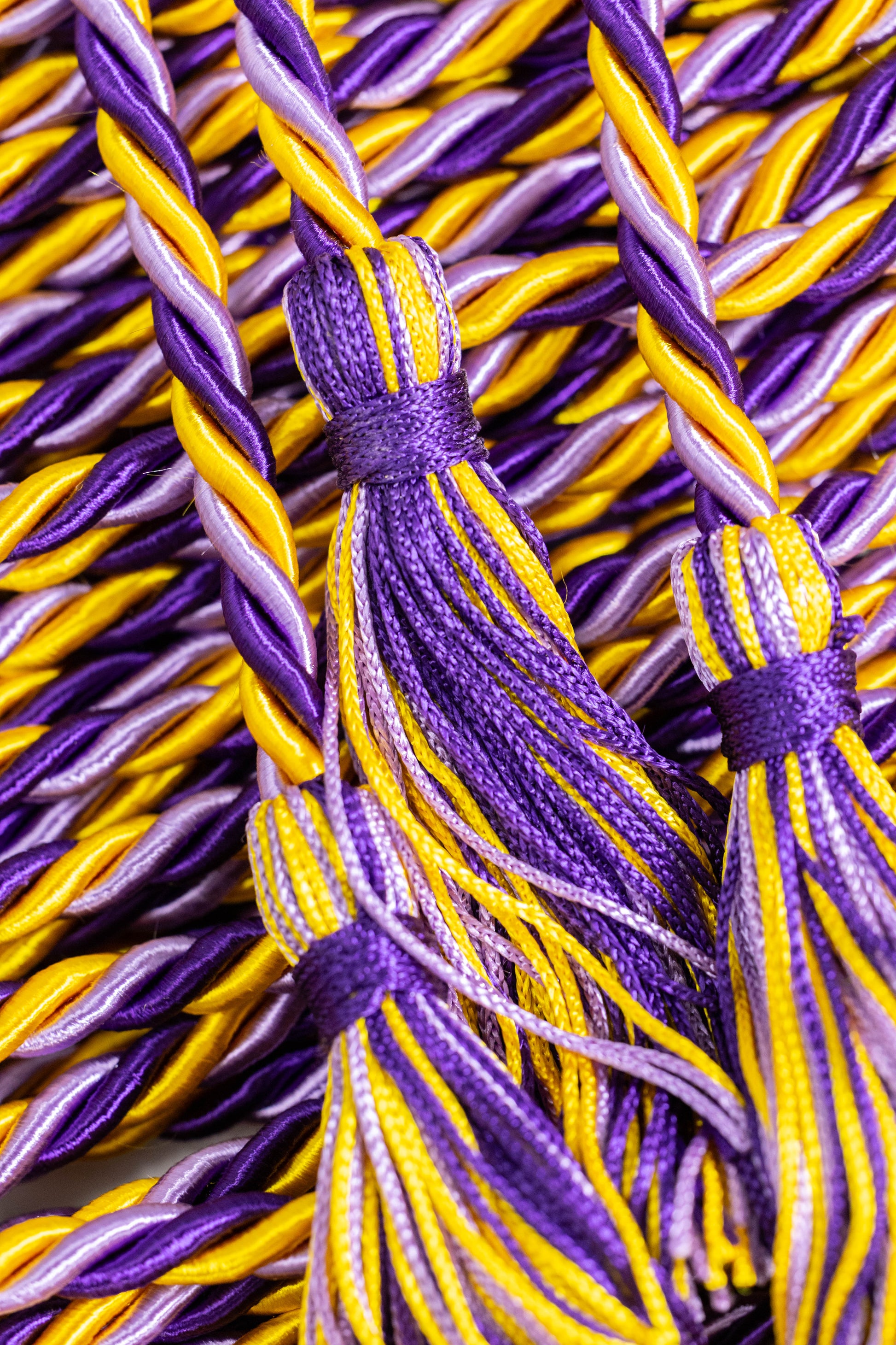 Gold, Lilac, Purple  Graduation Honor Cord