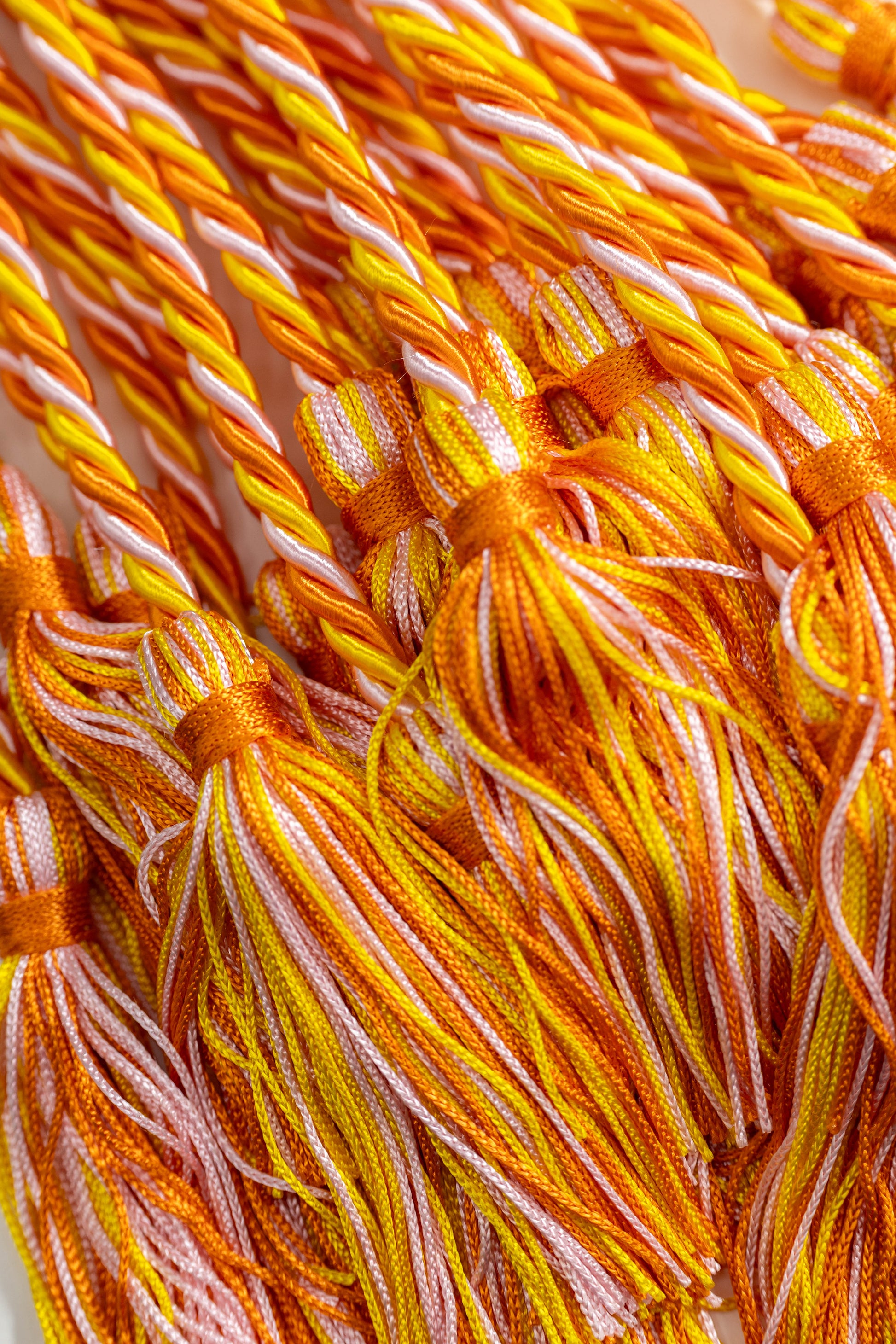 GOLD,PINK, ORANGE GRADUATION CORD, HONOR CORD