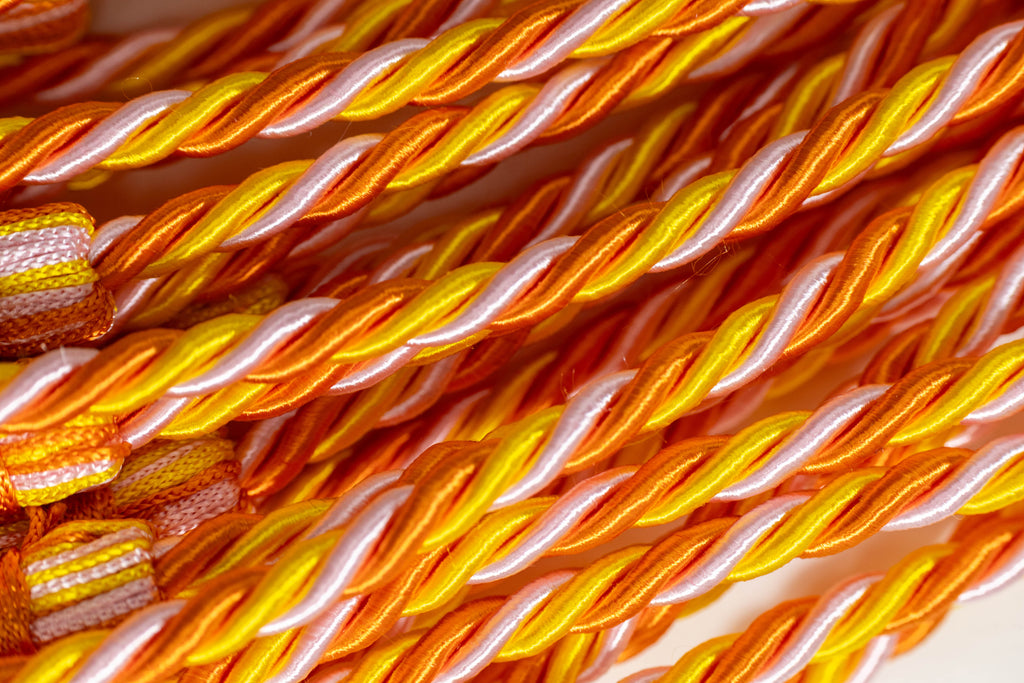 GOLD,PINK, ORANGE GRADUATION CORD, HONOR CORD