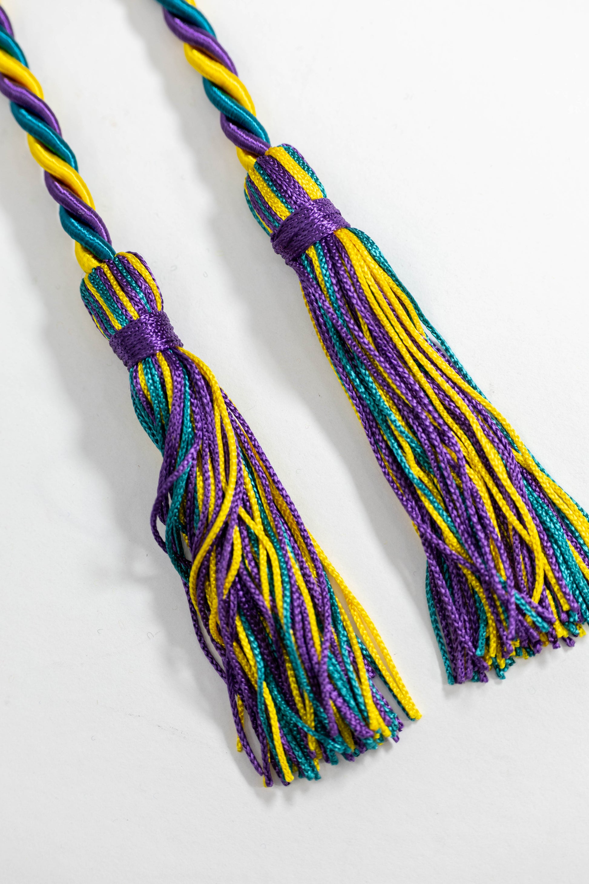 GOLD, PURPLE, TEAL GRADUATION CORD, HONOR CORD