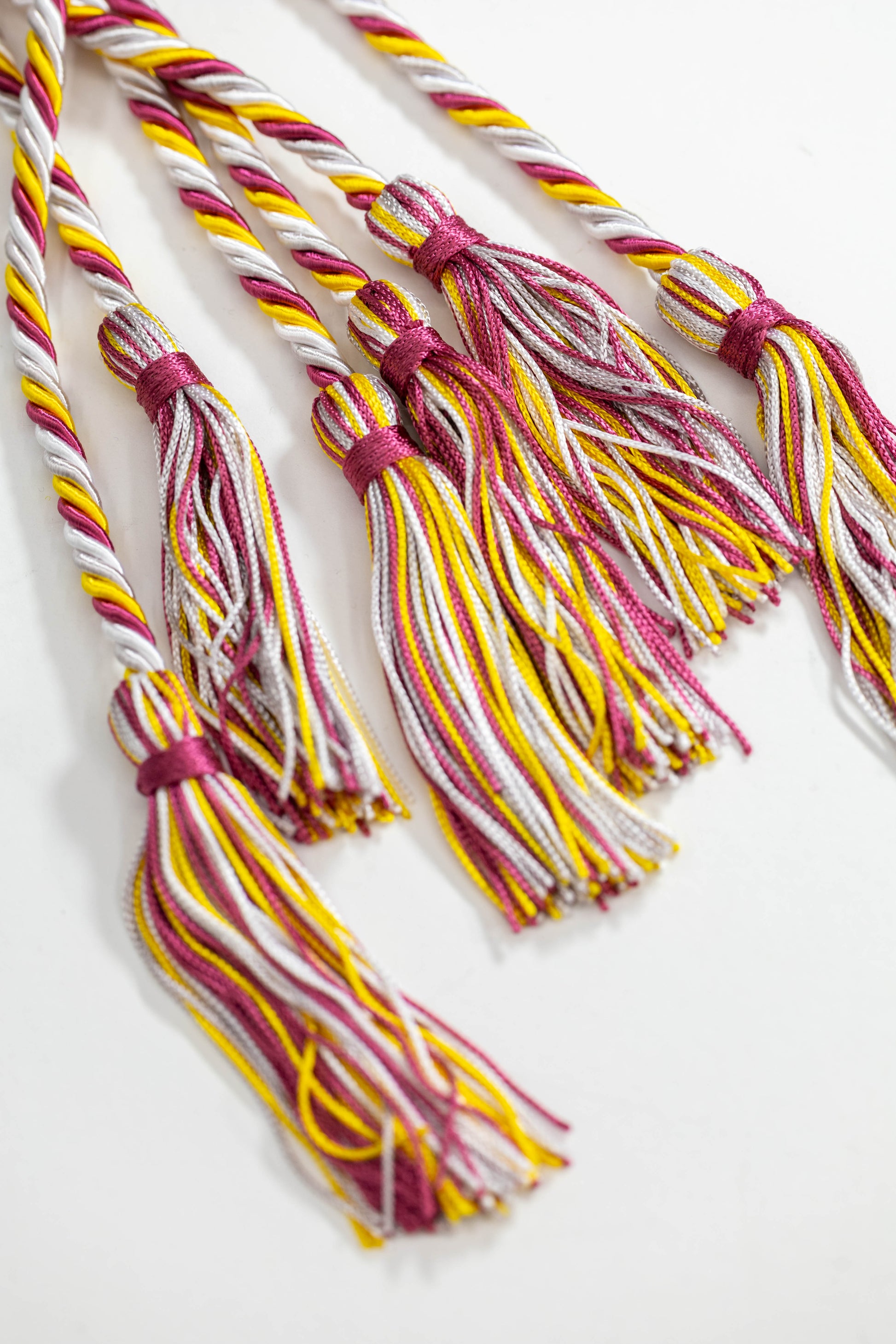 Gold, White, Silver, Maroon Graduation cord, Honor Cord