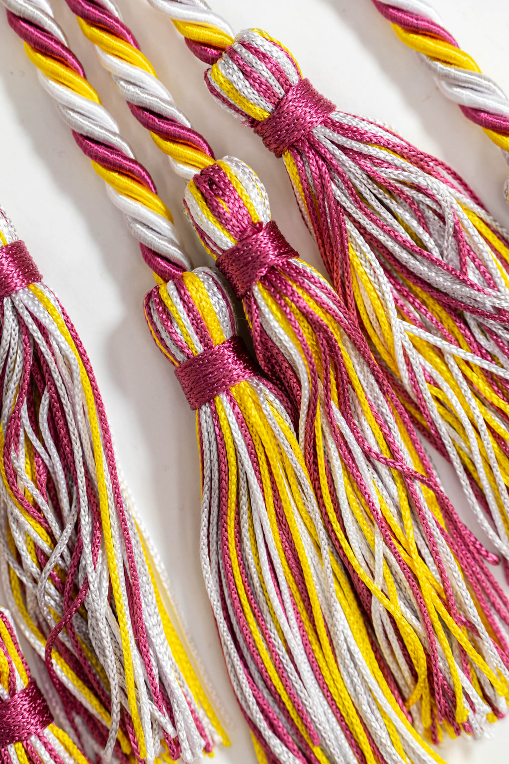 Gold, White, Silver, Maroon Graduation cord, Honor Cord