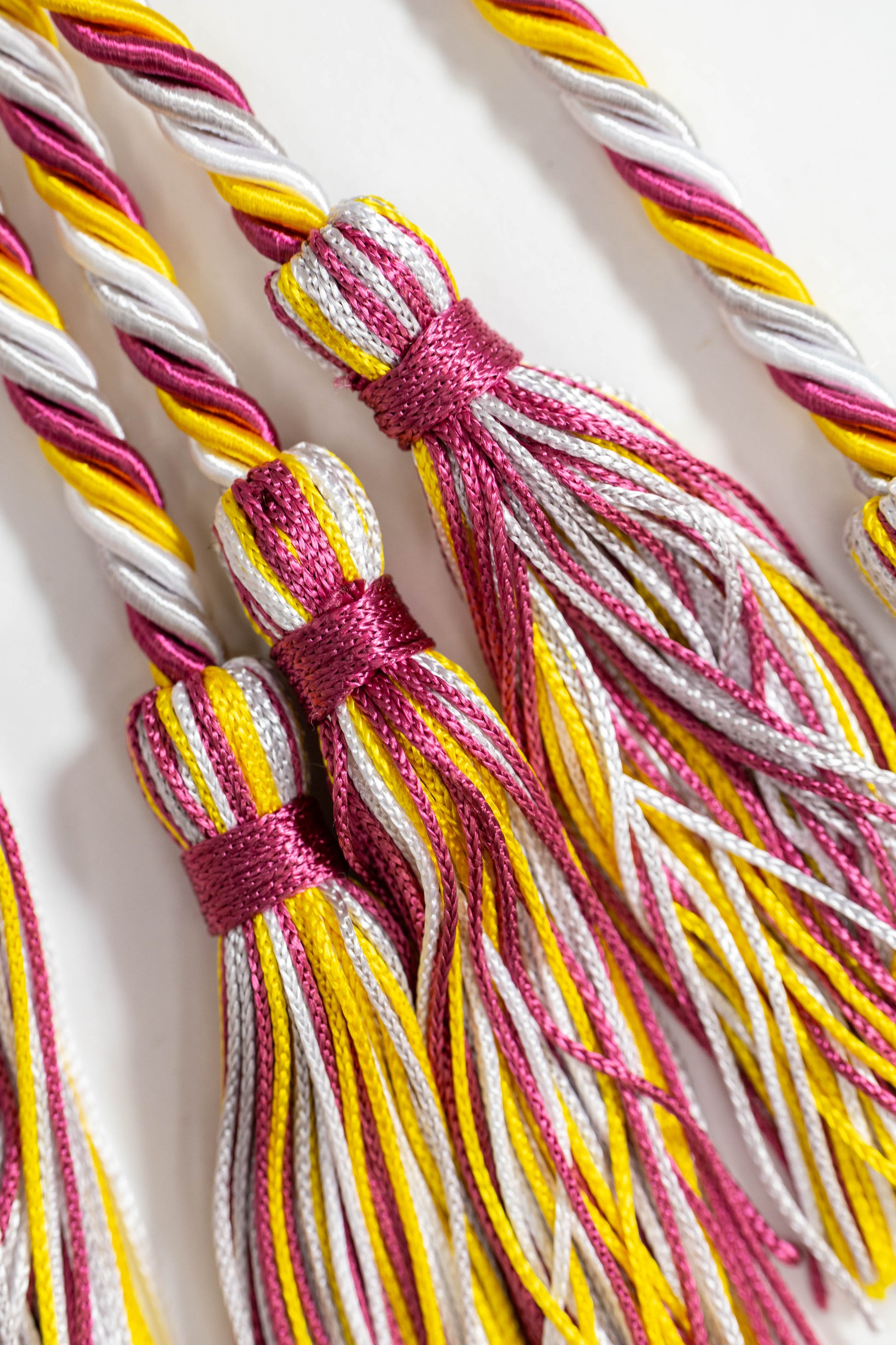 Gold, White, Silver, Maroon Graduation cord, Honor Cord
