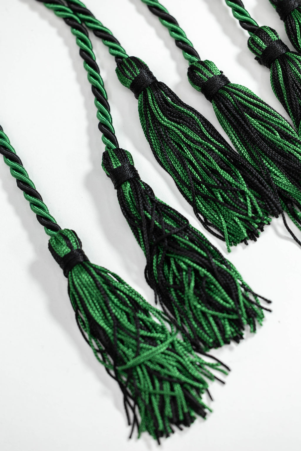 Green, Green, Black Graduation cord, Honor Cord