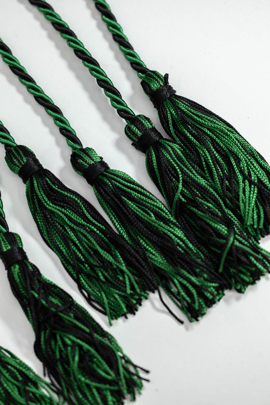 Green, Green, Black Graduation cord, Honor Cord