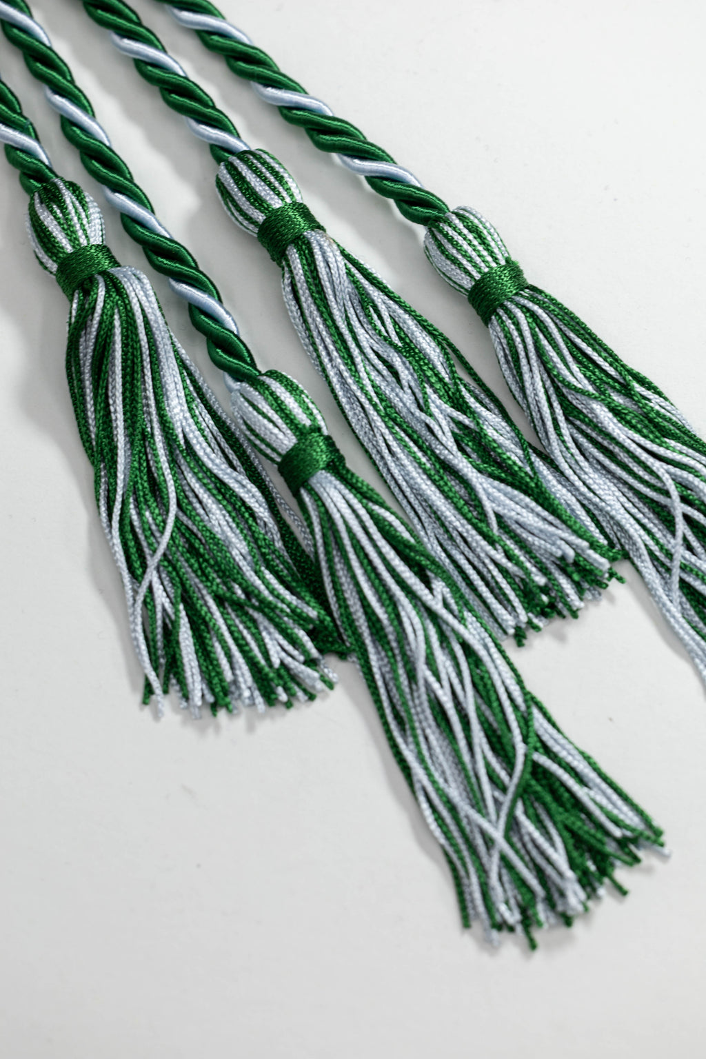 GREEN, GREEN, LIGHT BLUE GRADUATION CORD, HONOR CORD