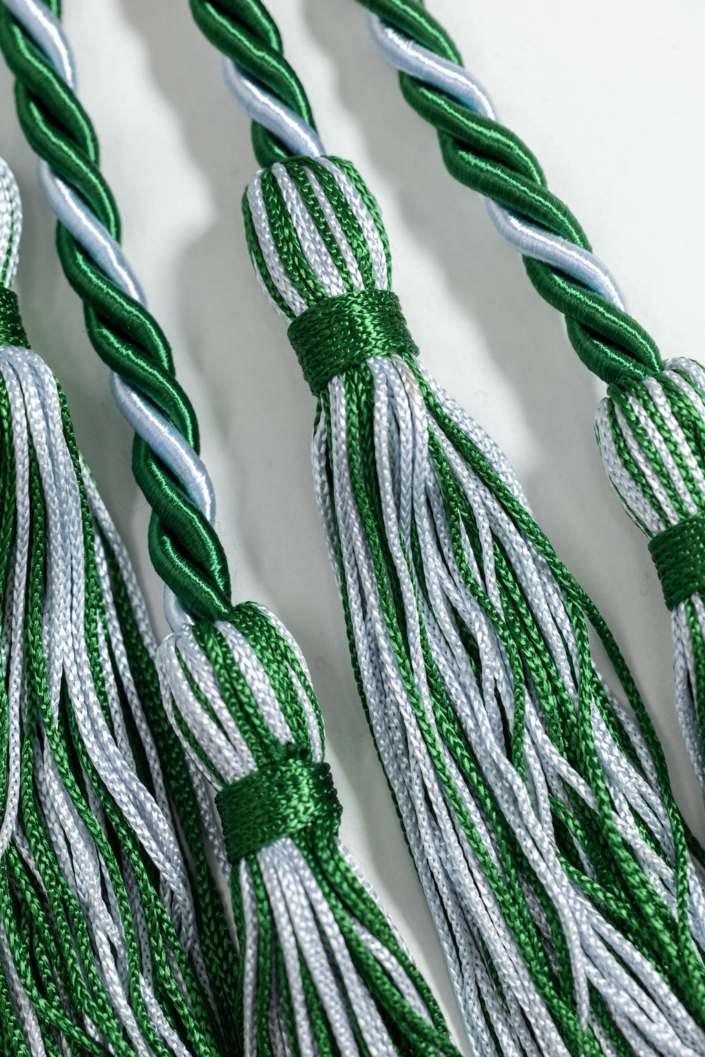 GREEN, GREEN, LIGHT BLUE GRADUATION CORD, HONOR CORD
