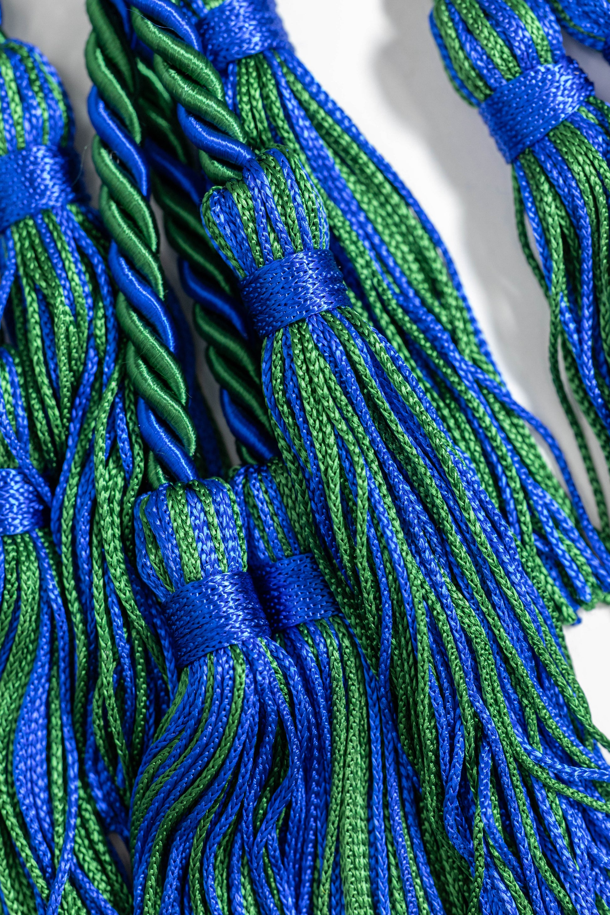 Green, Green, Royal Blue Graduation cord, Honor Cord