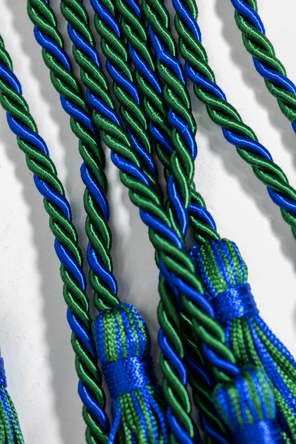 Green, Green, Royal Blue Graduation cord, Honor Cord