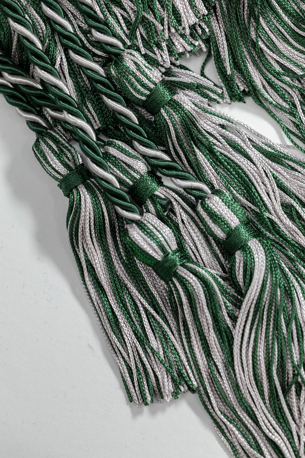 Hunter Green, Hunter Green, Silver Graduation cord, Honor Cord