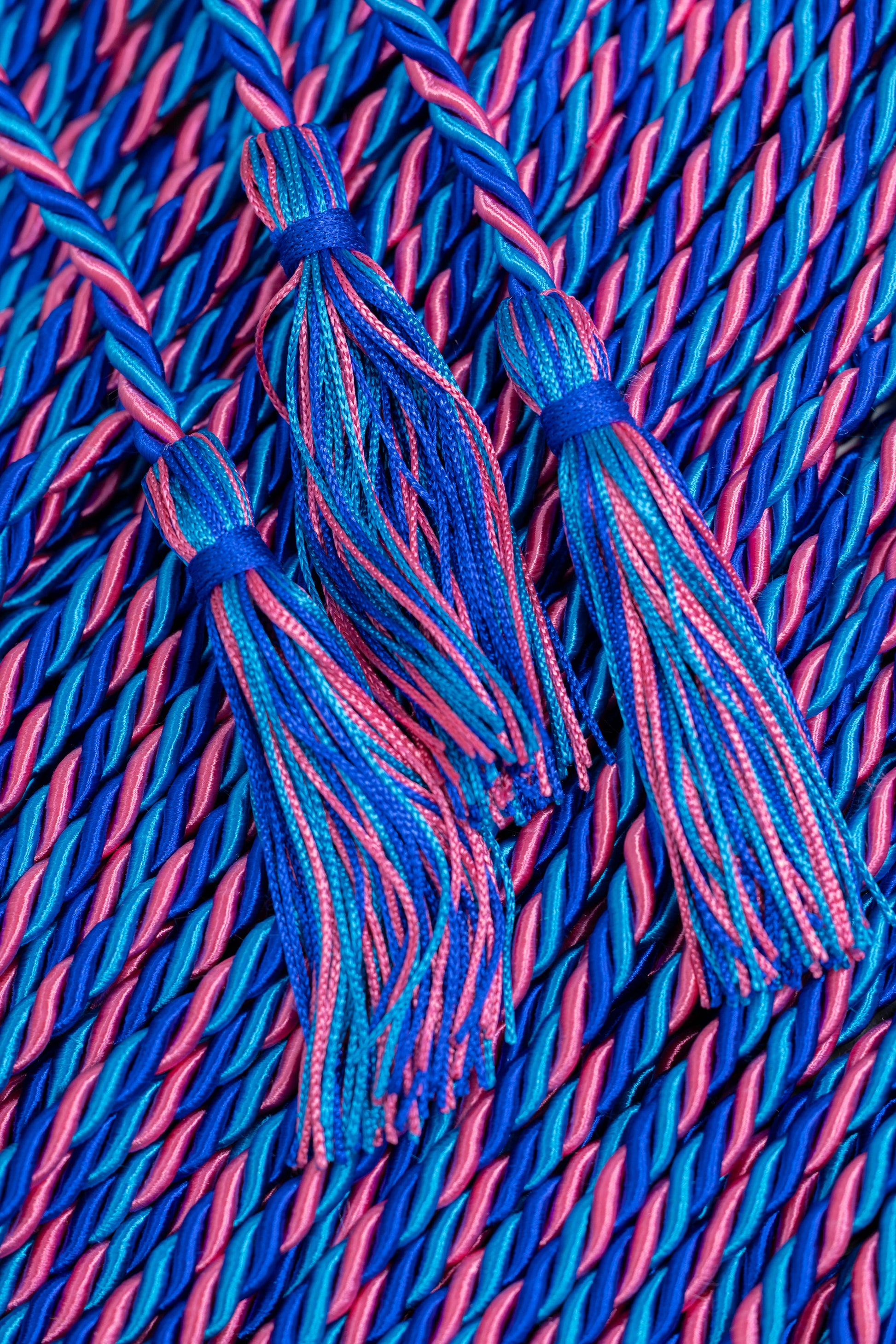 ROYAL BLUE, PEACOCK, HOT PINK GRADUATION CORD, HONOR CORD | JACK