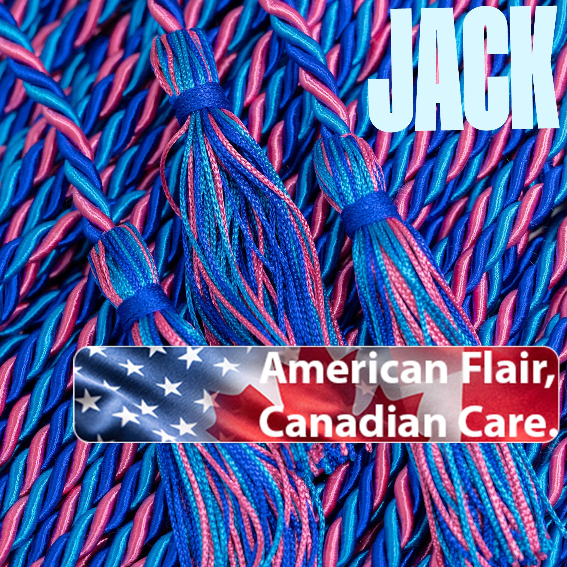 ROYAL BLUE, PEACOCK, HOT PINK GRADUATION CORD, HONOR CORD | JACK