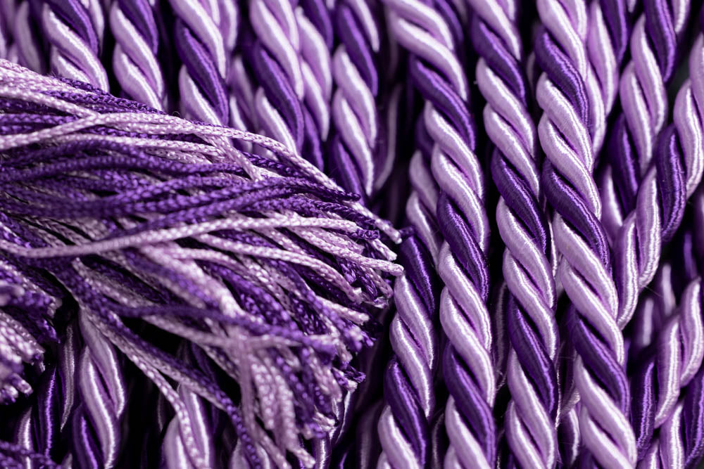 LILAC, LILAC, PURPLE GRADUATION CORD, HONOR CORD