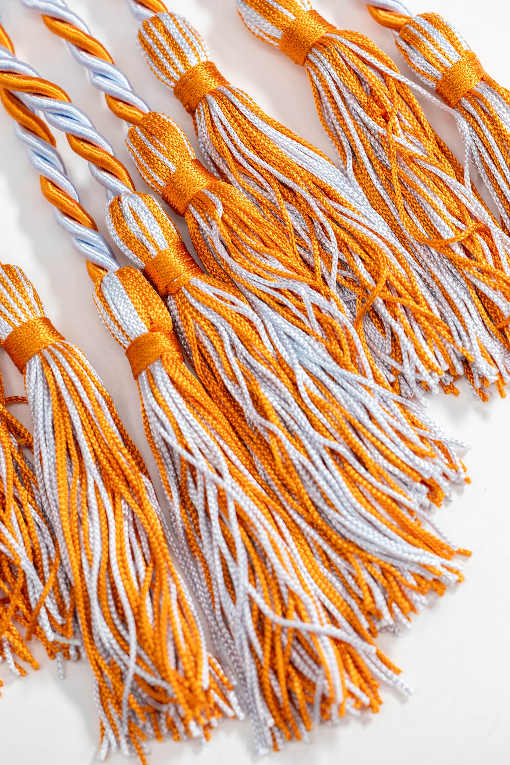 LIGHT BLUE, LIGHT BLUE, ORANGE GRADUATION CORD, HONOR CORD