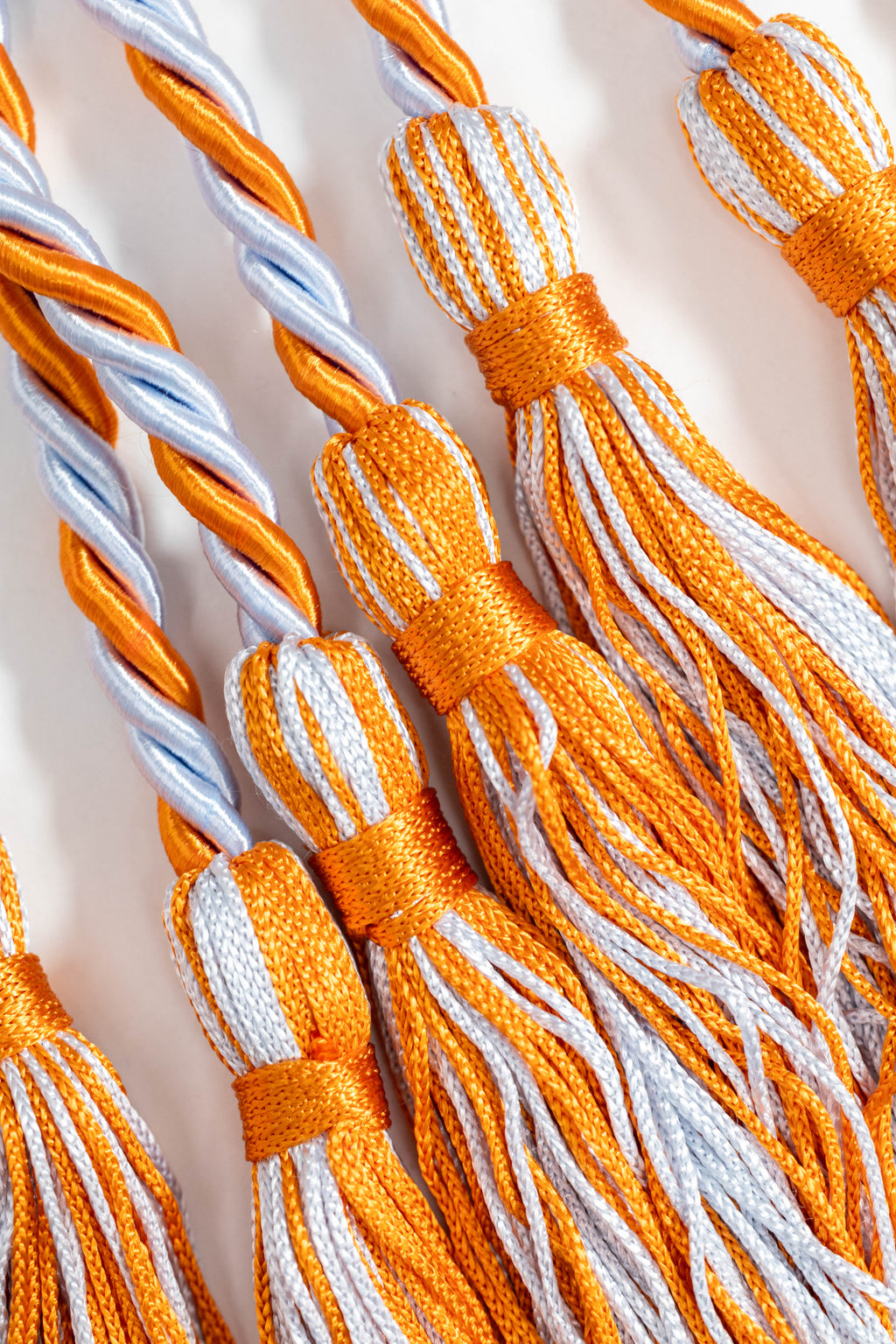 LIGHT BLUE, LIGHT BLUE, ORANGE GRADUATION CORD, HONOR CORD