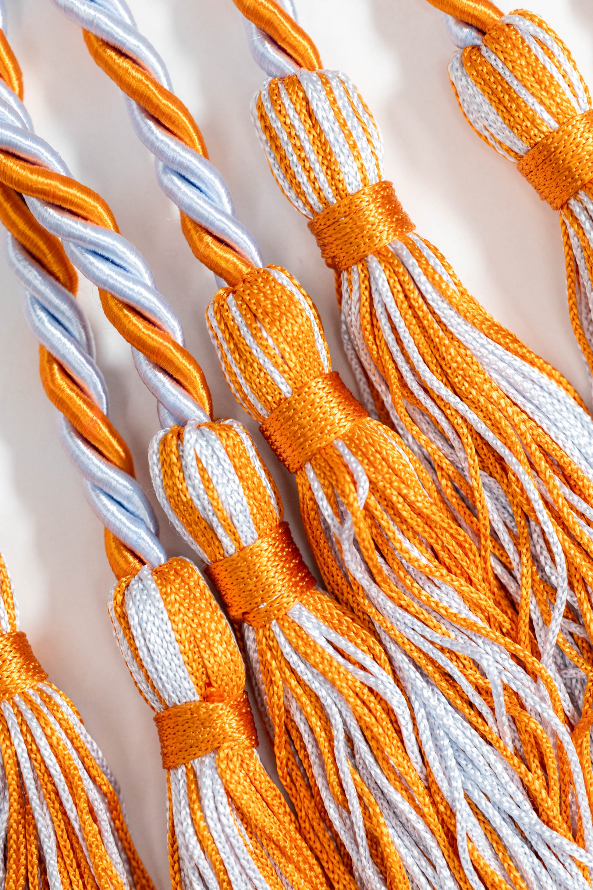 LIGHT BLUE, LIGHT BLUE, ORANGE GRADUATION CORD, HONOR CORD