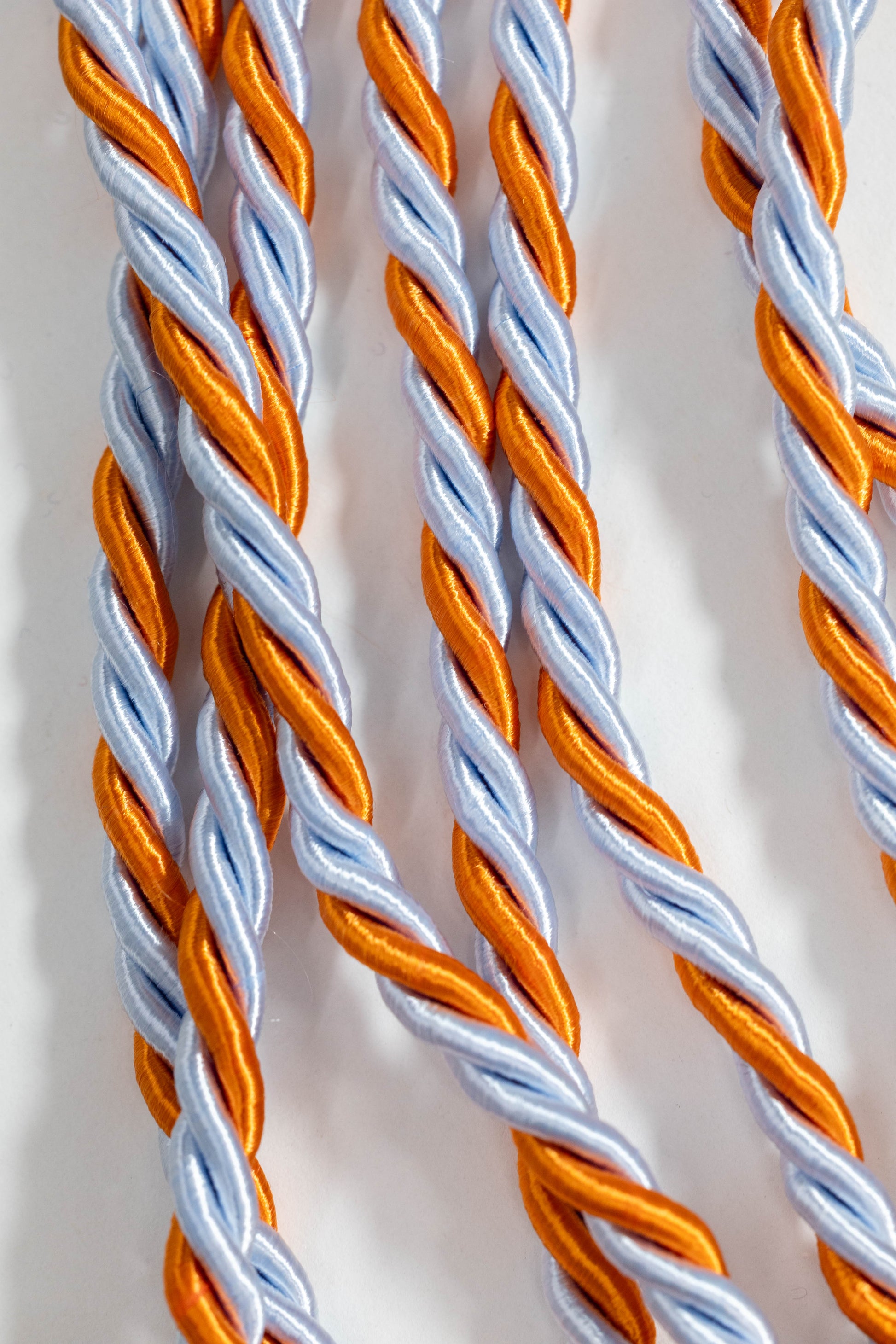 LIGHT BLUE, LIGHT BLUE, ORANGE GRADUATION CORD, HONOR CORD