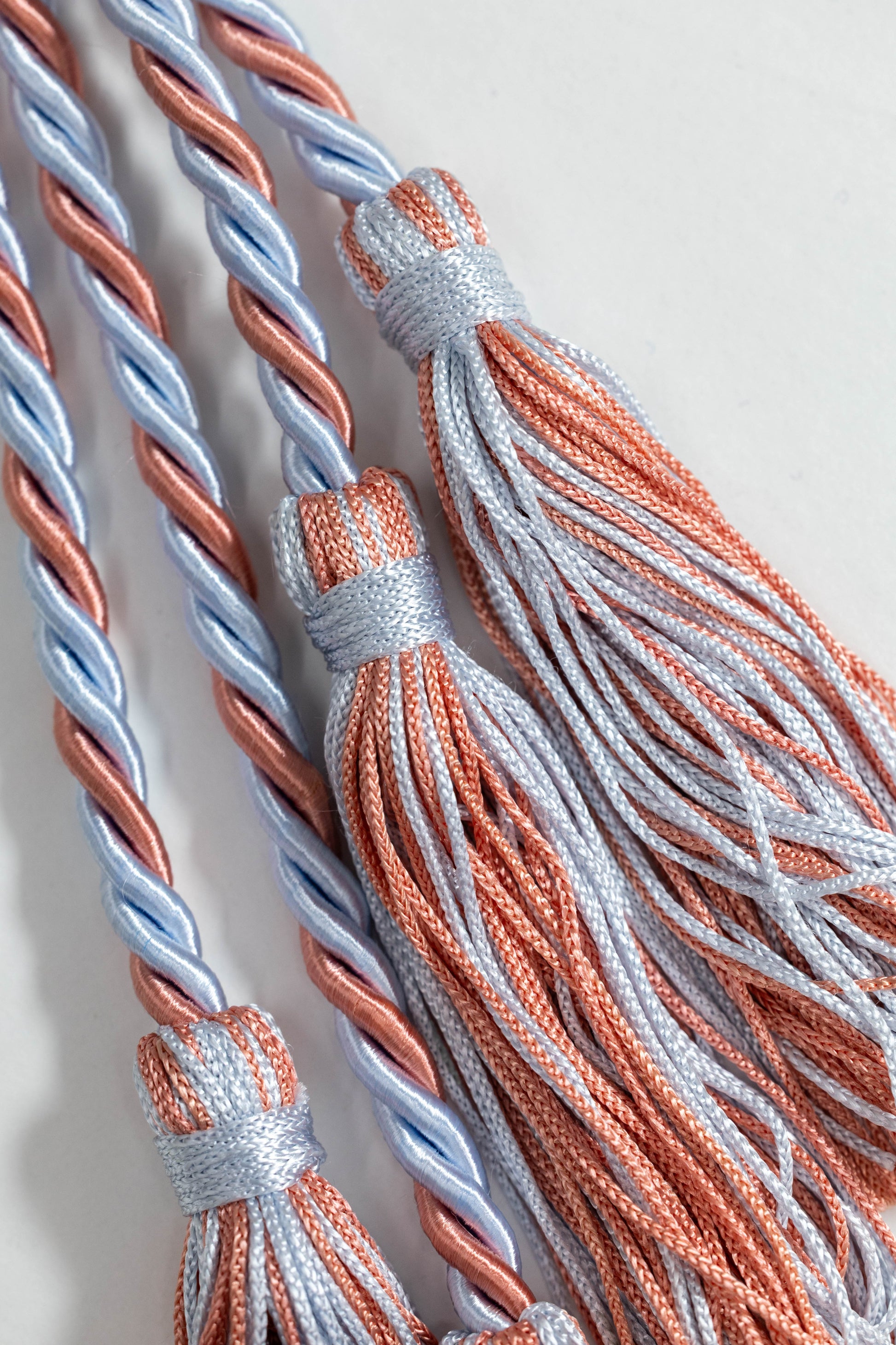LIGHT BLUE, LIGHT BLUE, SALMON GRADUATION CORD, HONOR CORD
