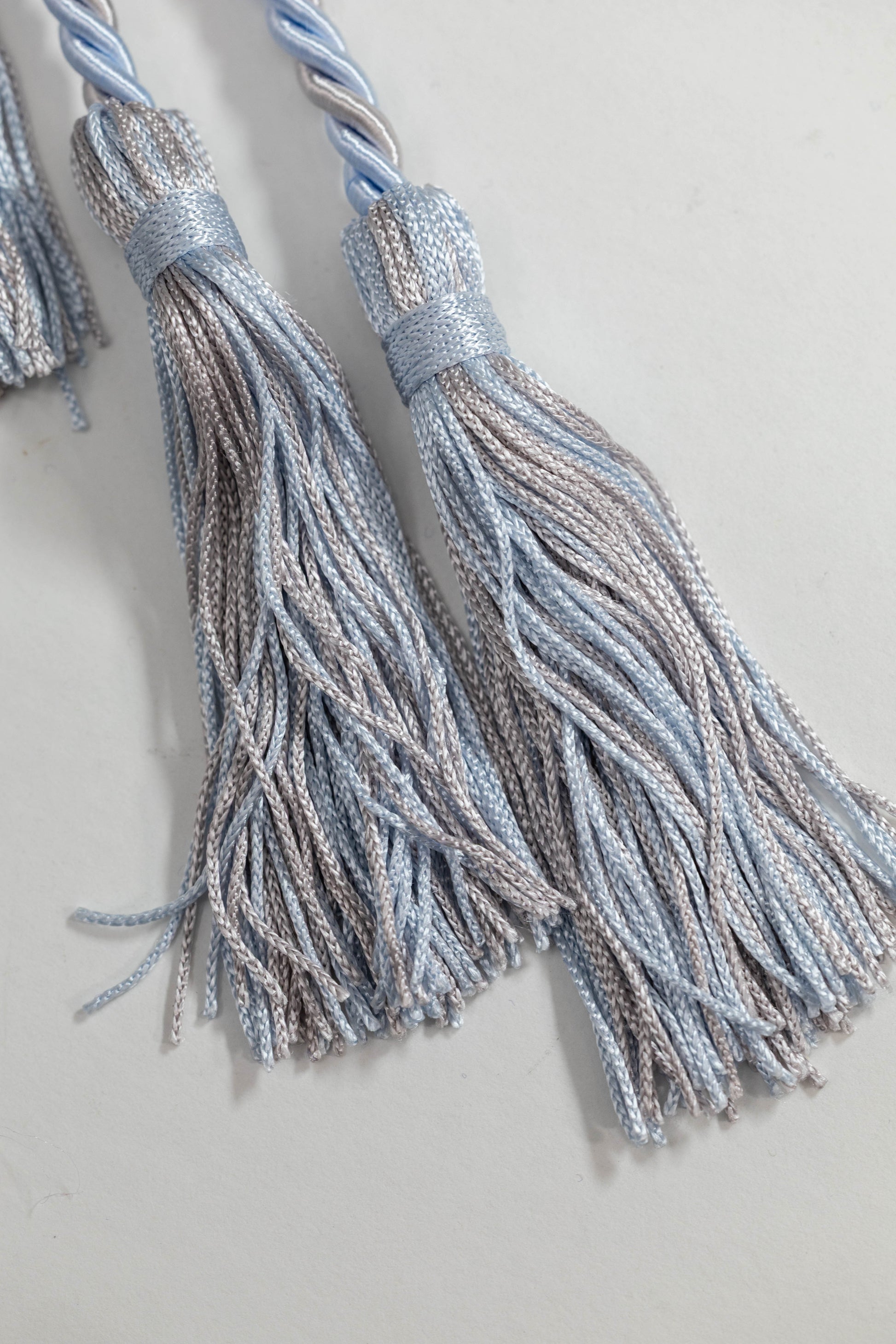 LIGHT BLUE, LIGHT BLUE, SILVER GRADUATION CORD, HONOR CORD
