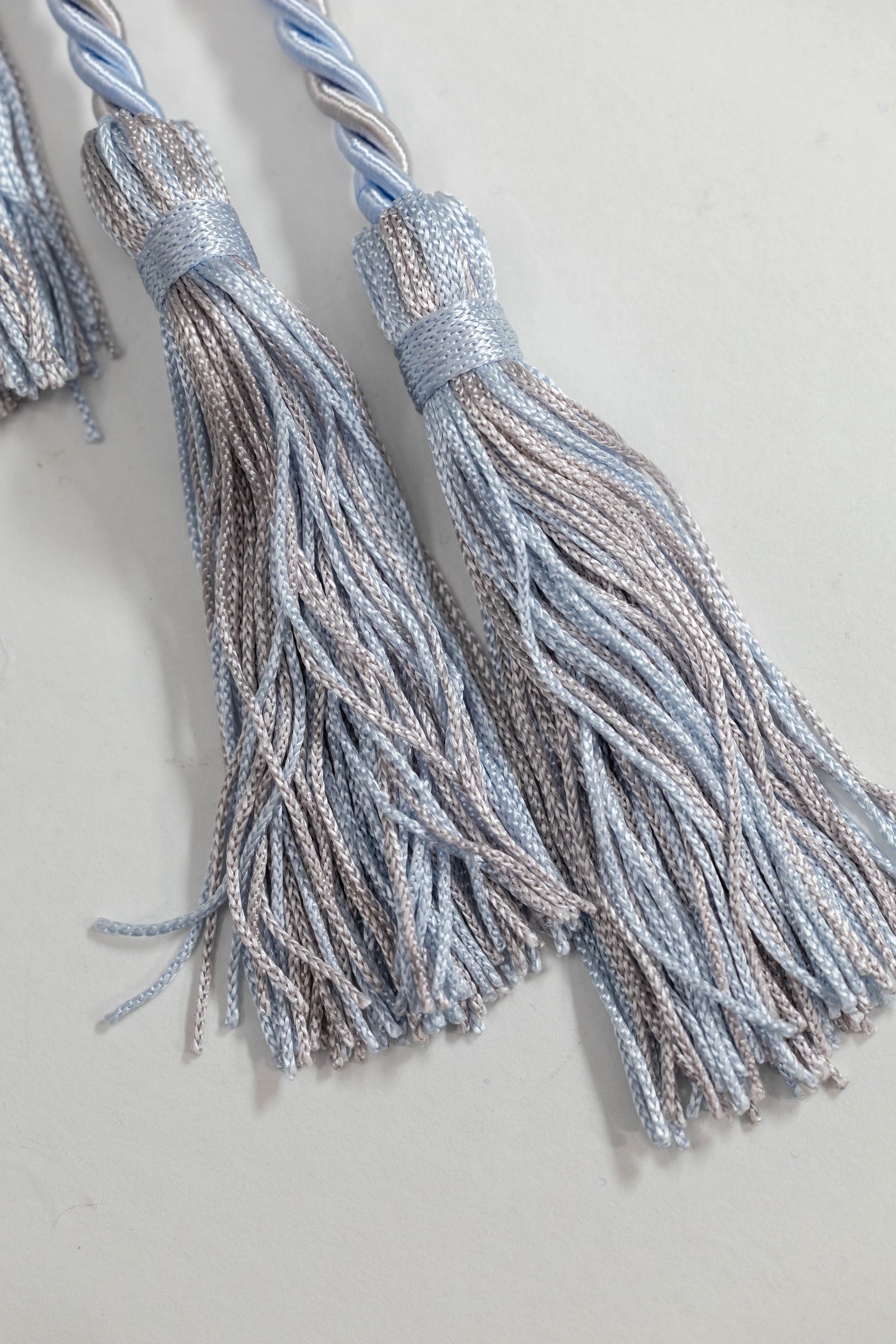 LIGHT BLUE, LIGHT BLUE, SILVER GRADUATION CORD, HONOR CORD